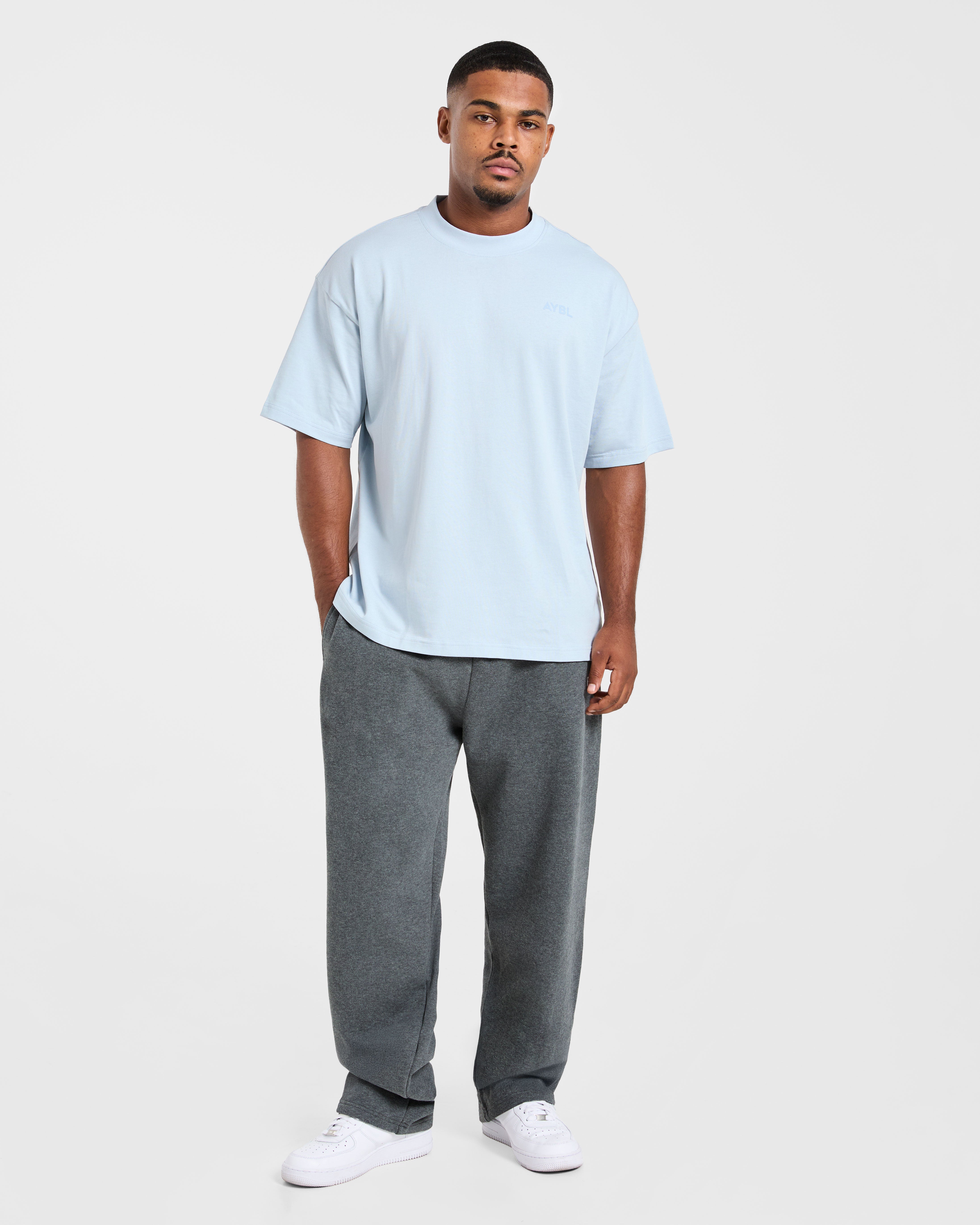 Essential Oversized T Shirt - Light Blau