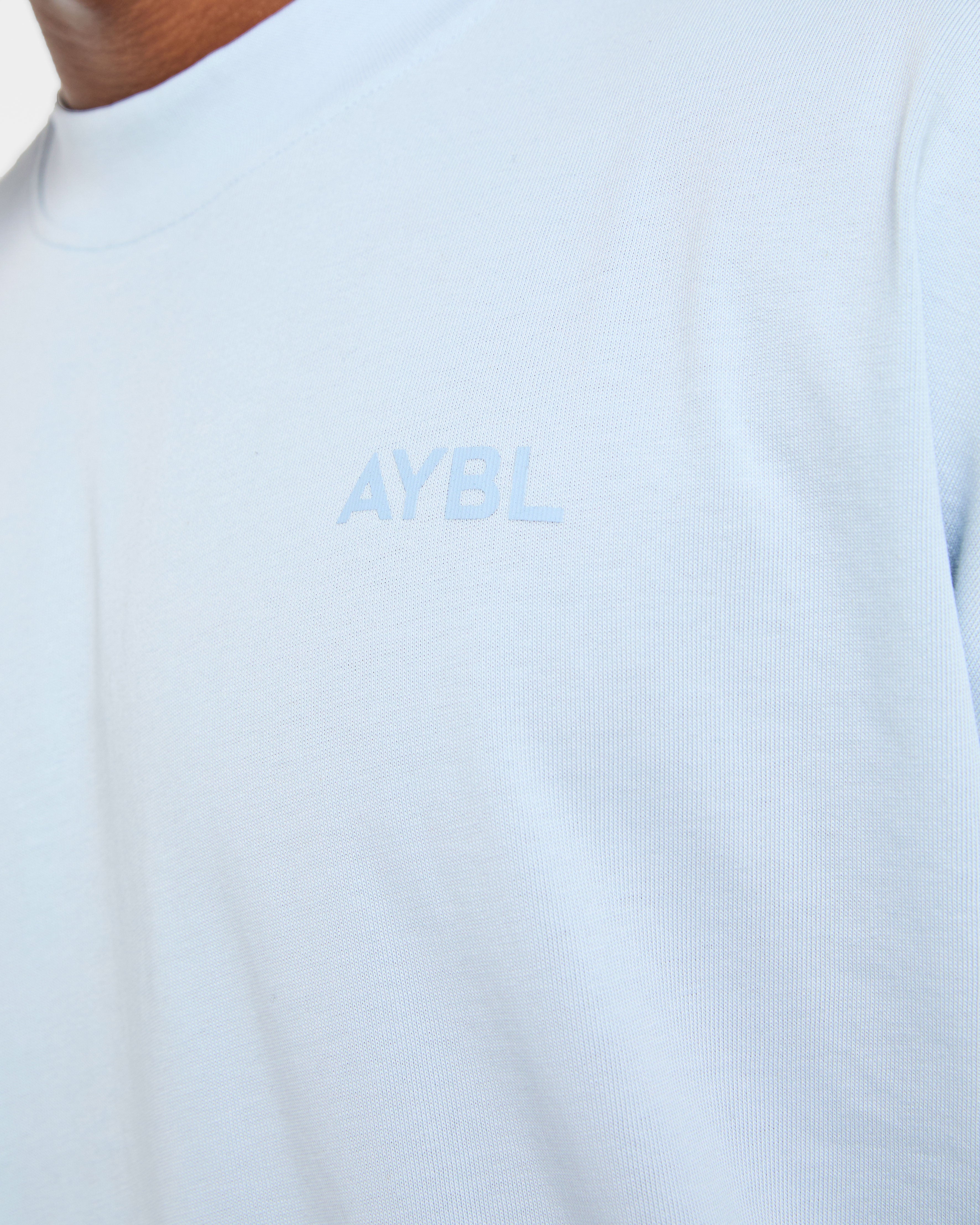 Essential Oversized T Shirt - Light Blau