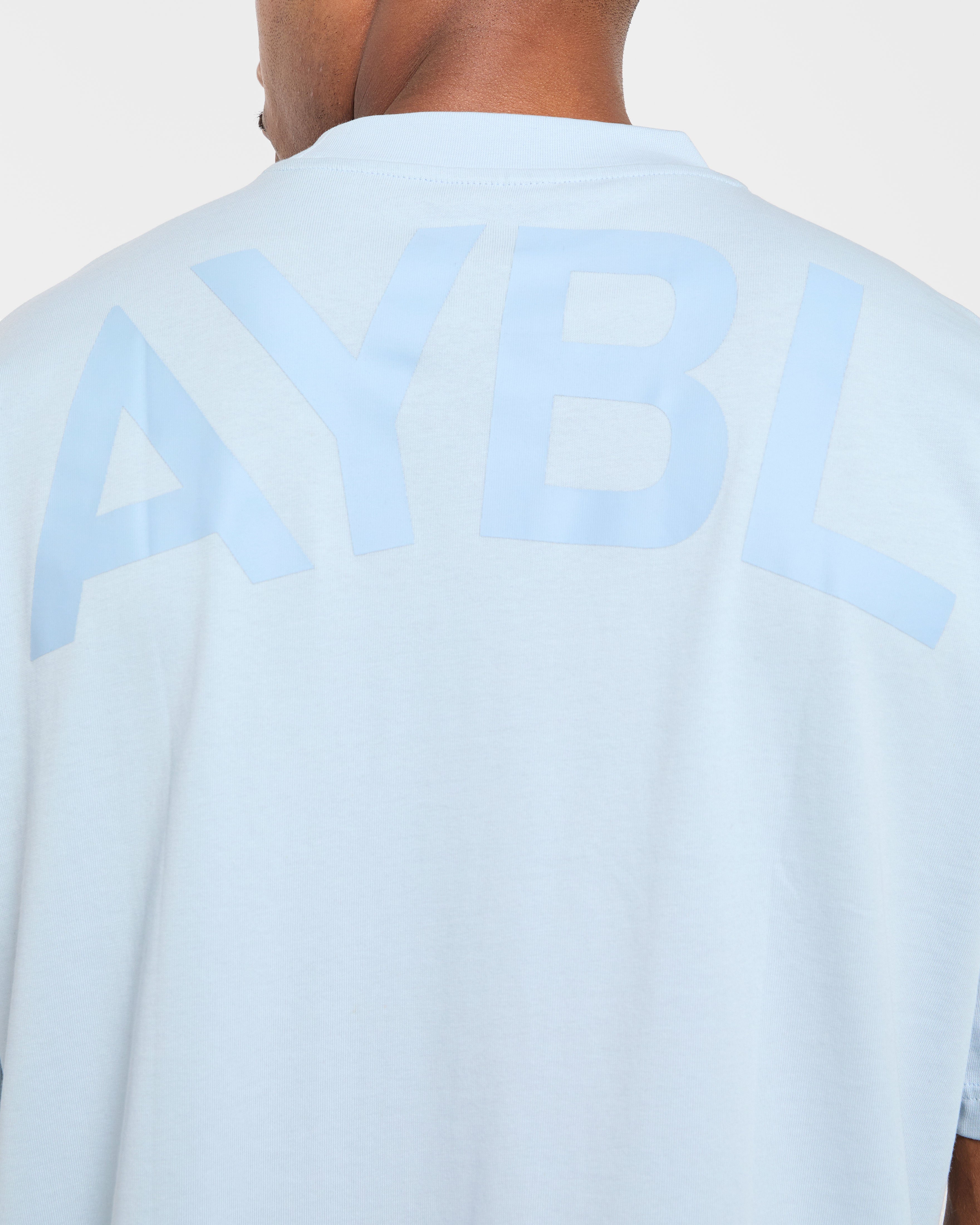 Essential Oversized T Shirt - Light Blau