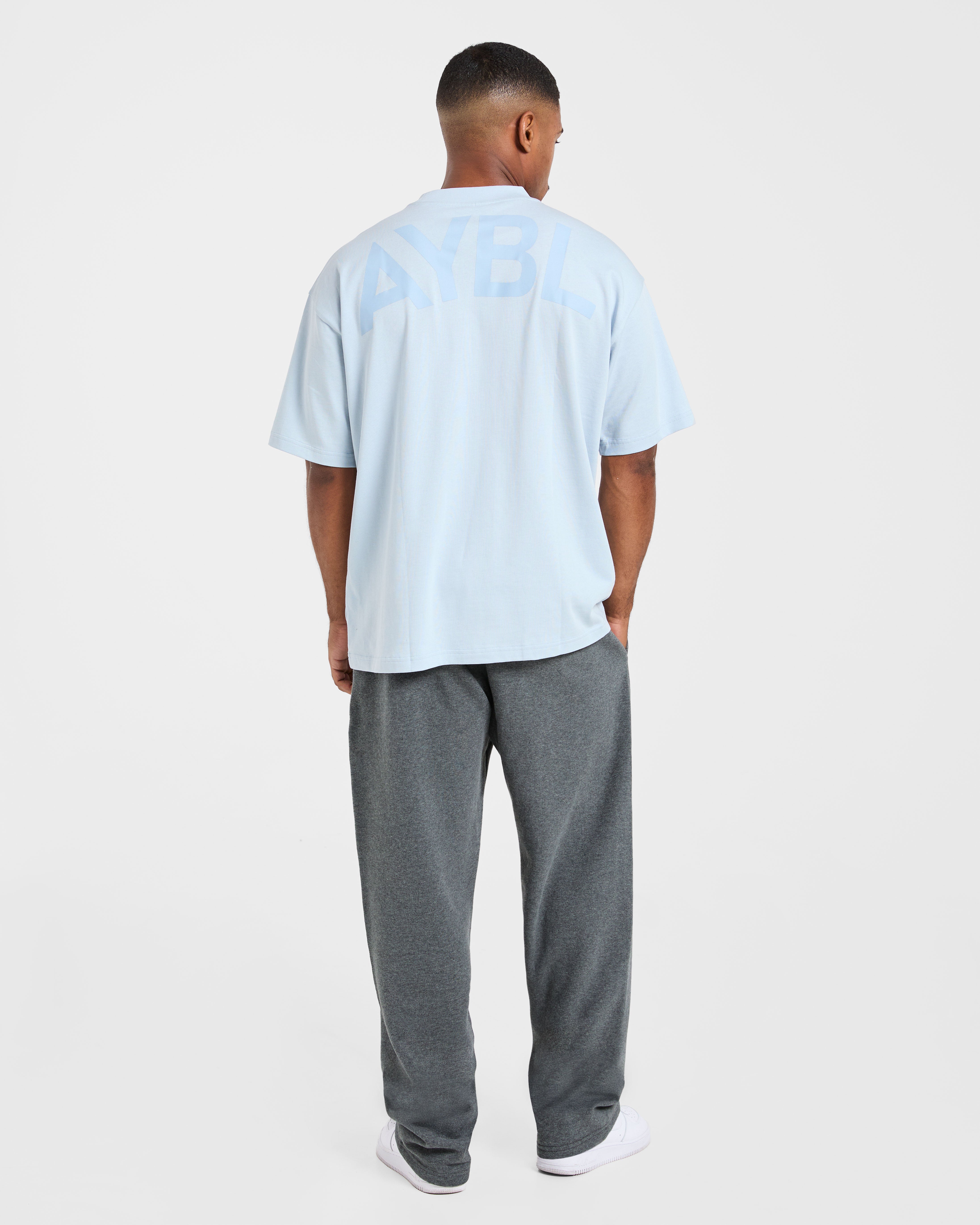 Essential Oversized T Shirt - Light Blau