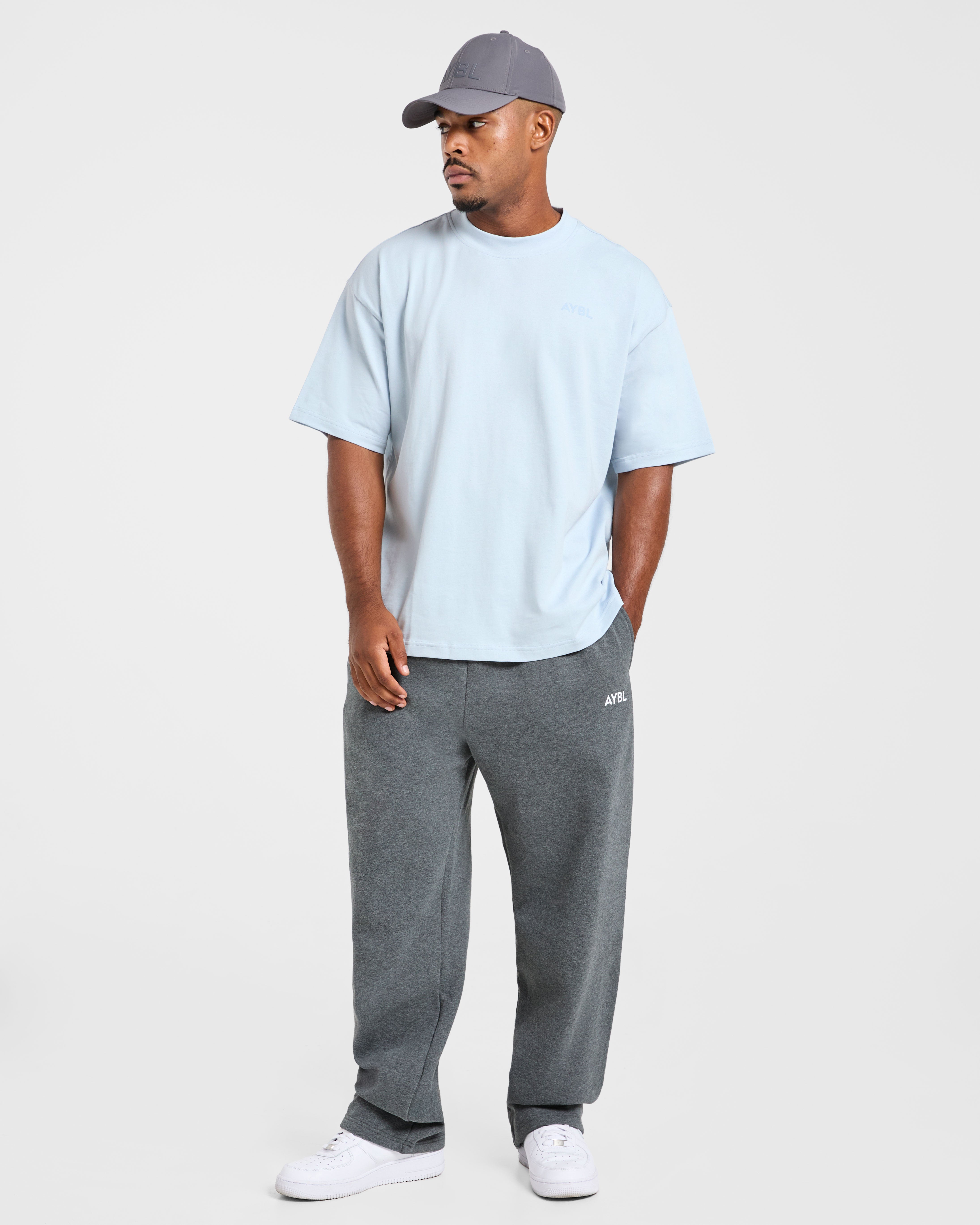 Essential Oversized T Shirt - Light Blau