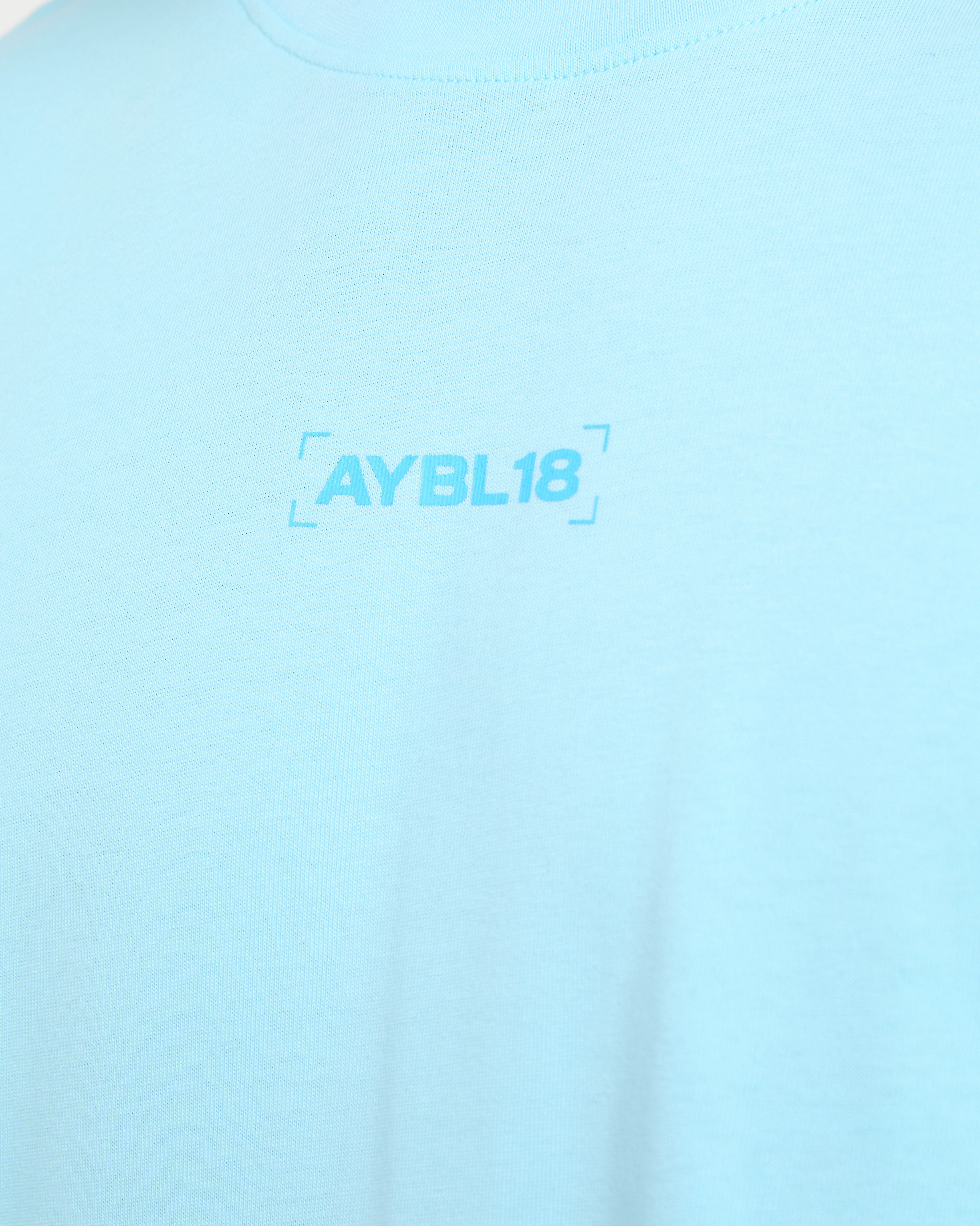 Power Club Oversized T Shirt - Light Blau