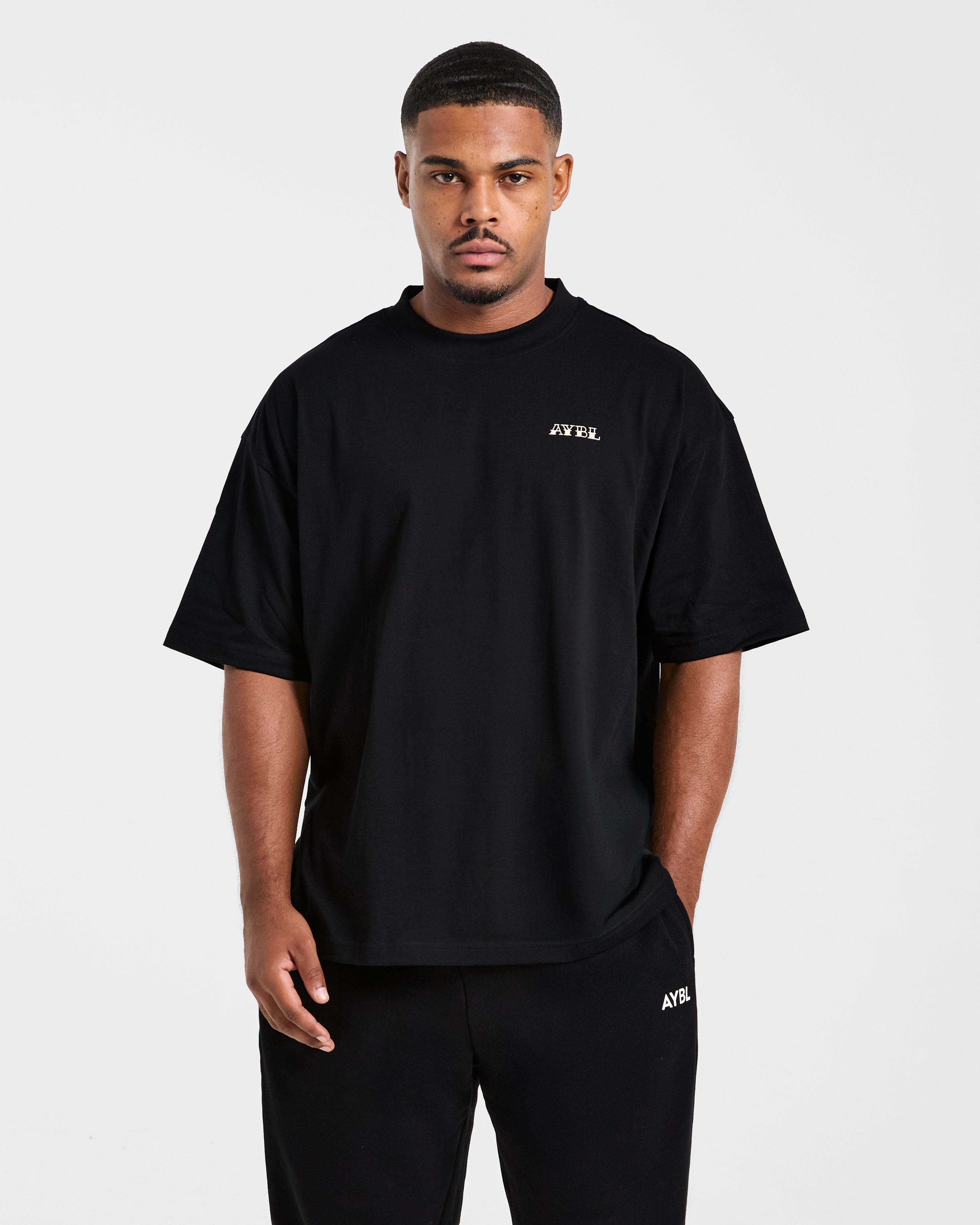 AYBL Strength Club Oversized T Shirt - Schwarz