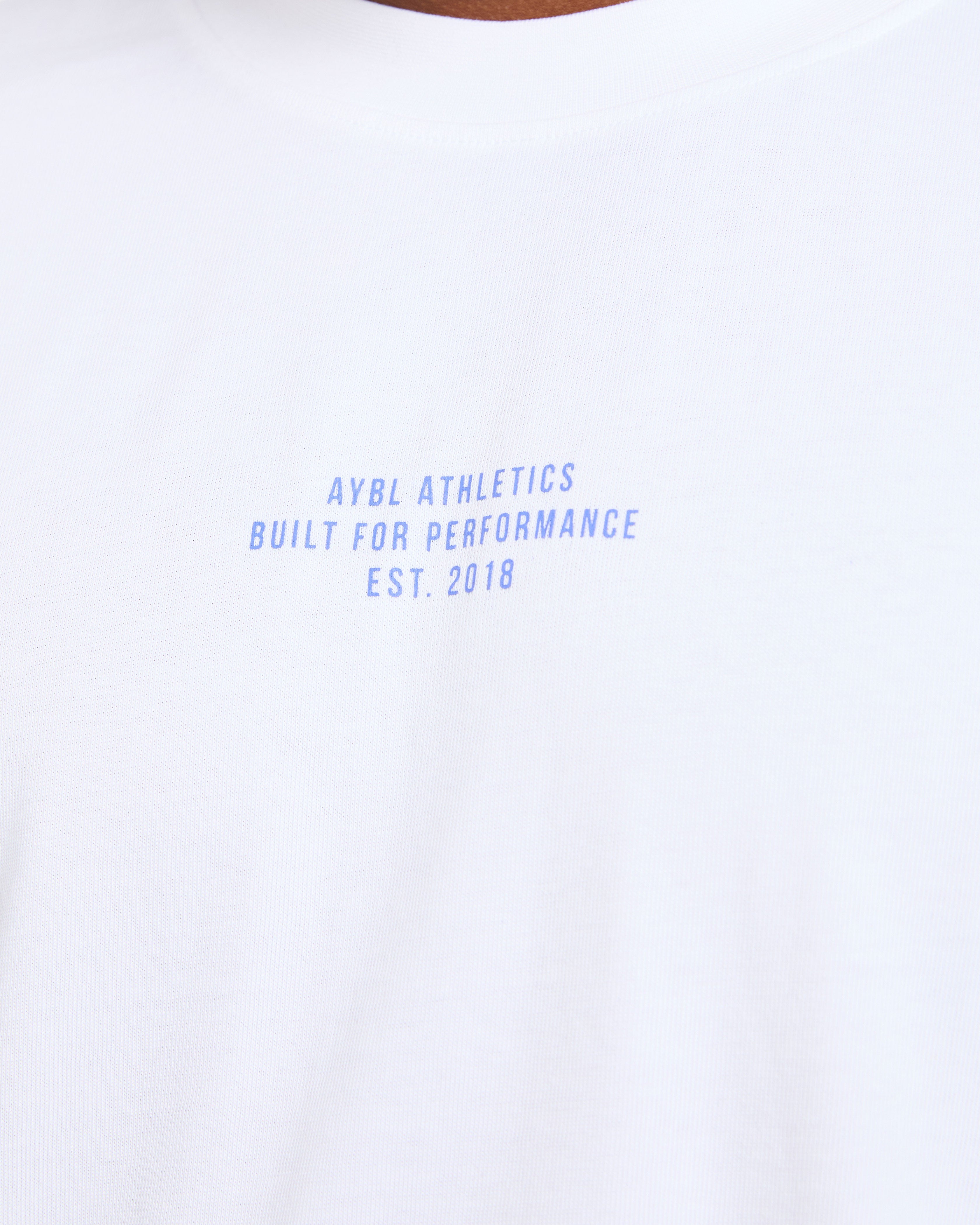 Athletics Performance T Shirt - Weiß/Blau