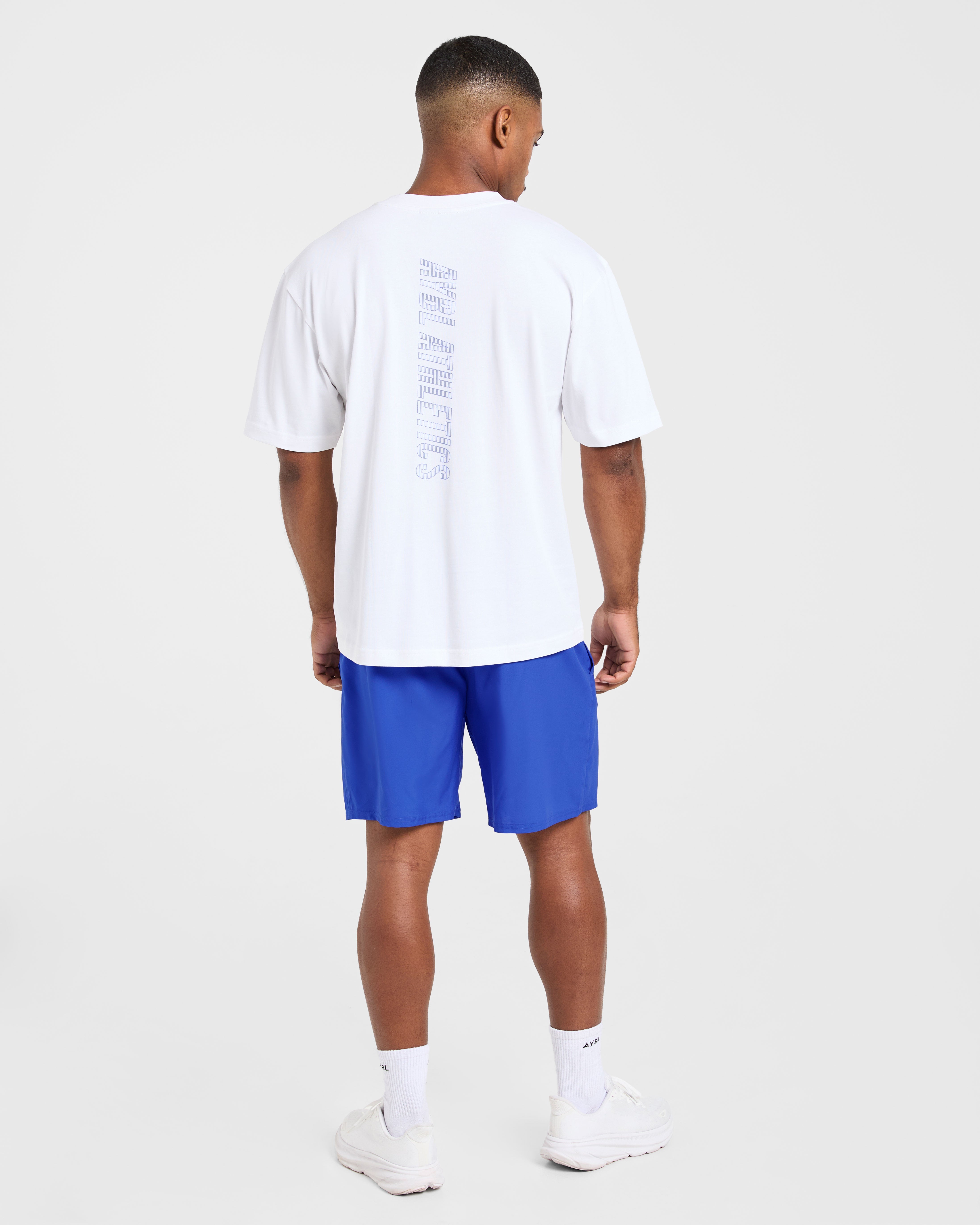 Athletics Performance T Shirt - Weiß/Blau