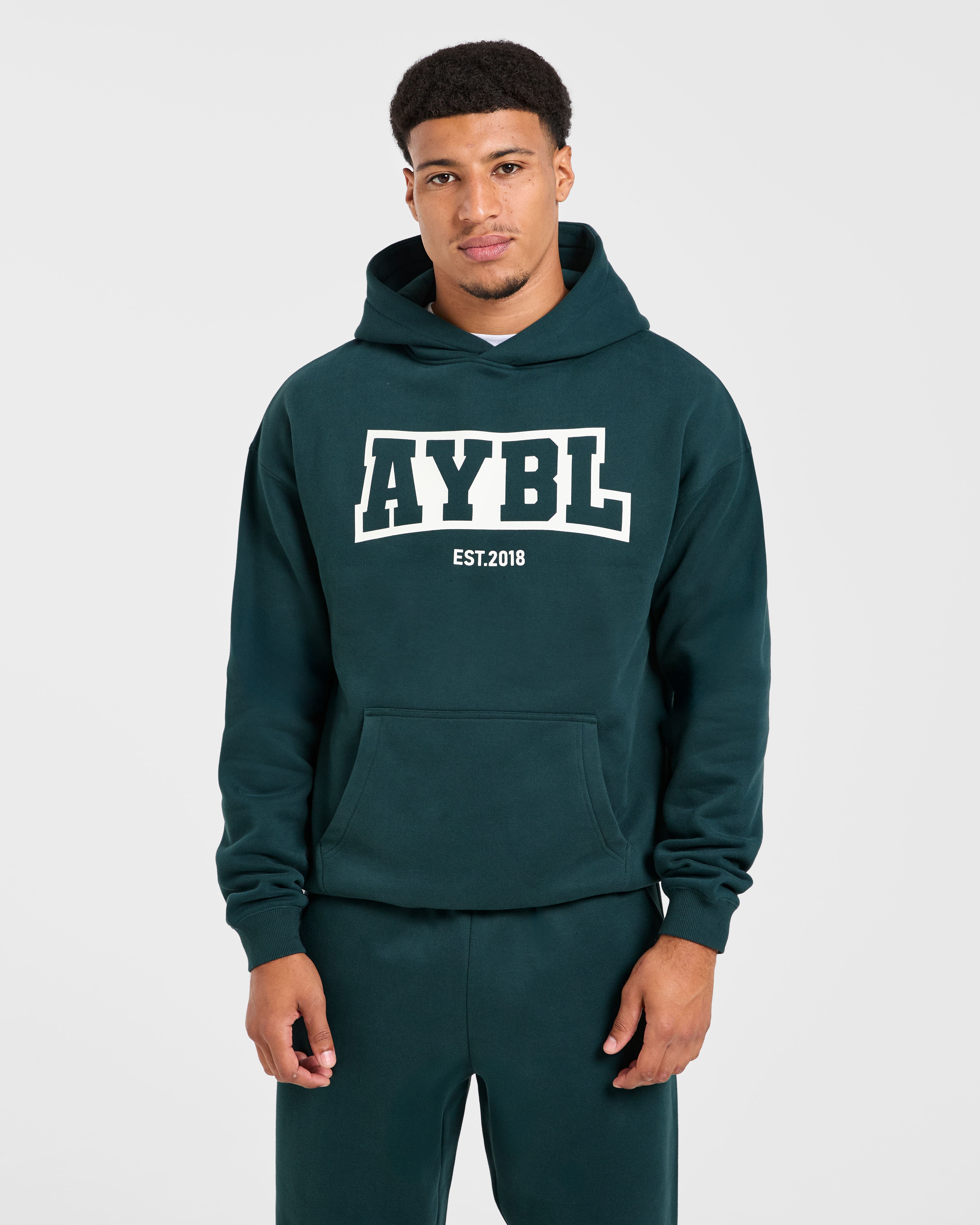 Academy Oversized Hoodie - Pine Grün