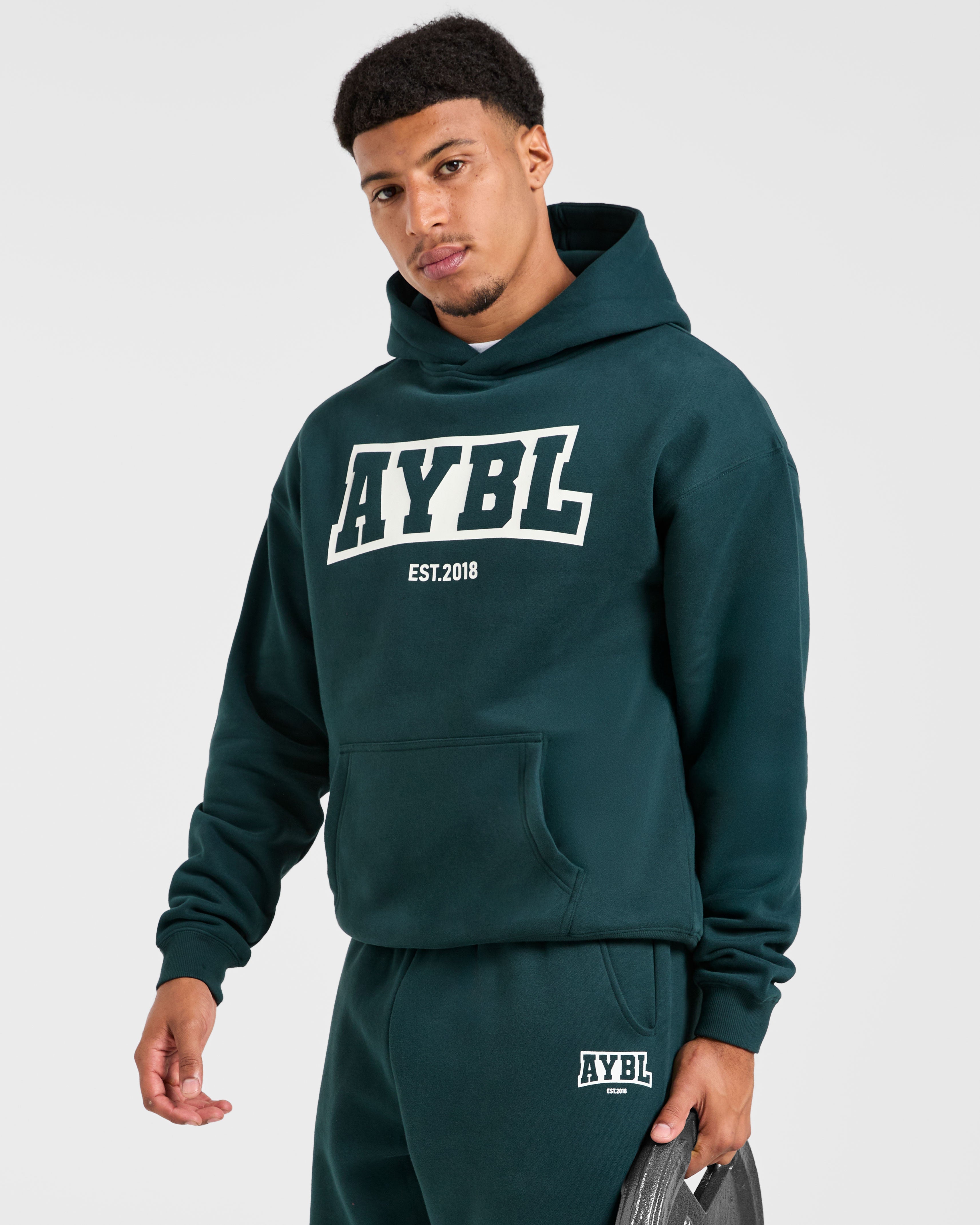 Academy Oversized Hoodie - Pine Grün