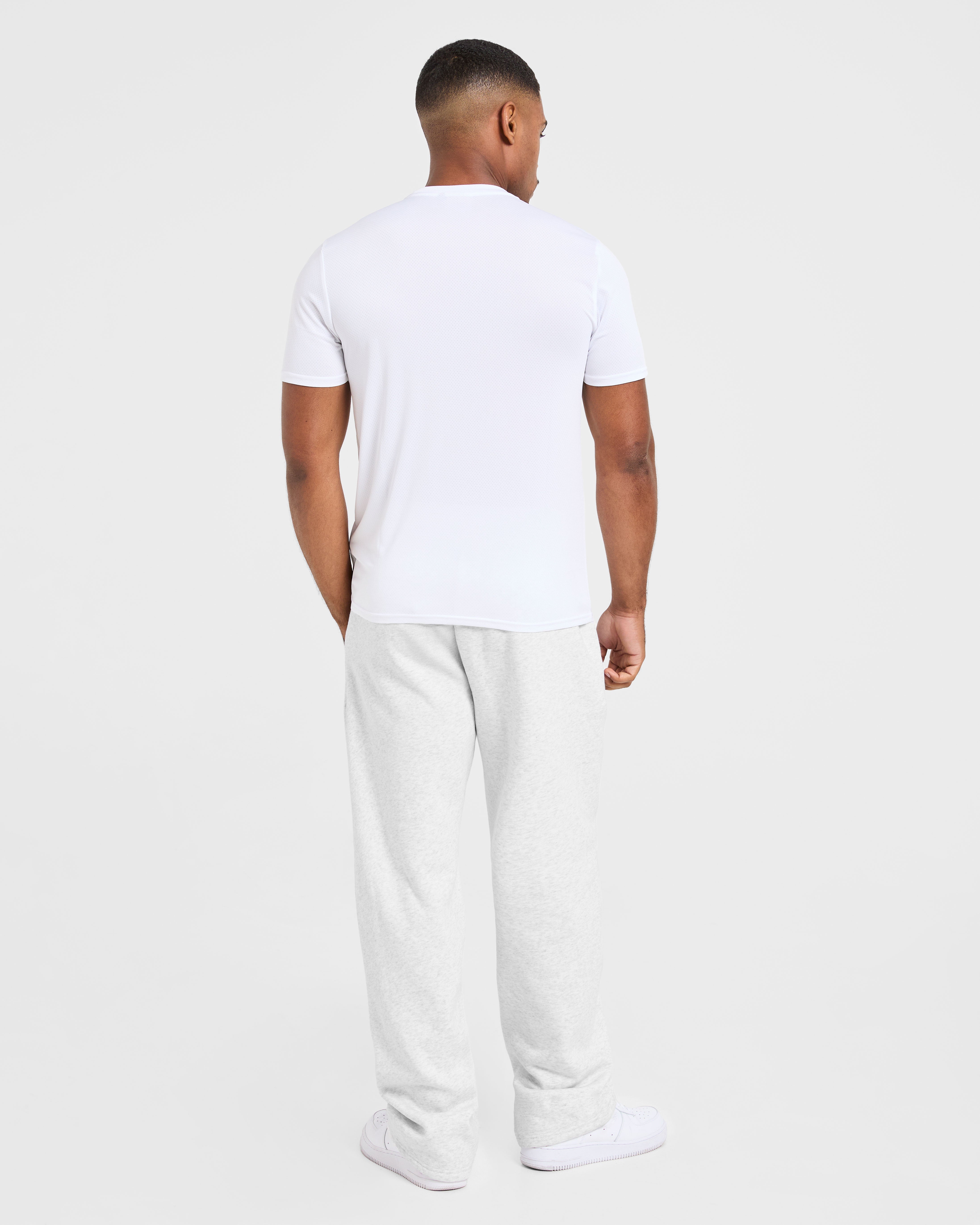 Essential Oversized Straight Leg Joggers - Grau Marl