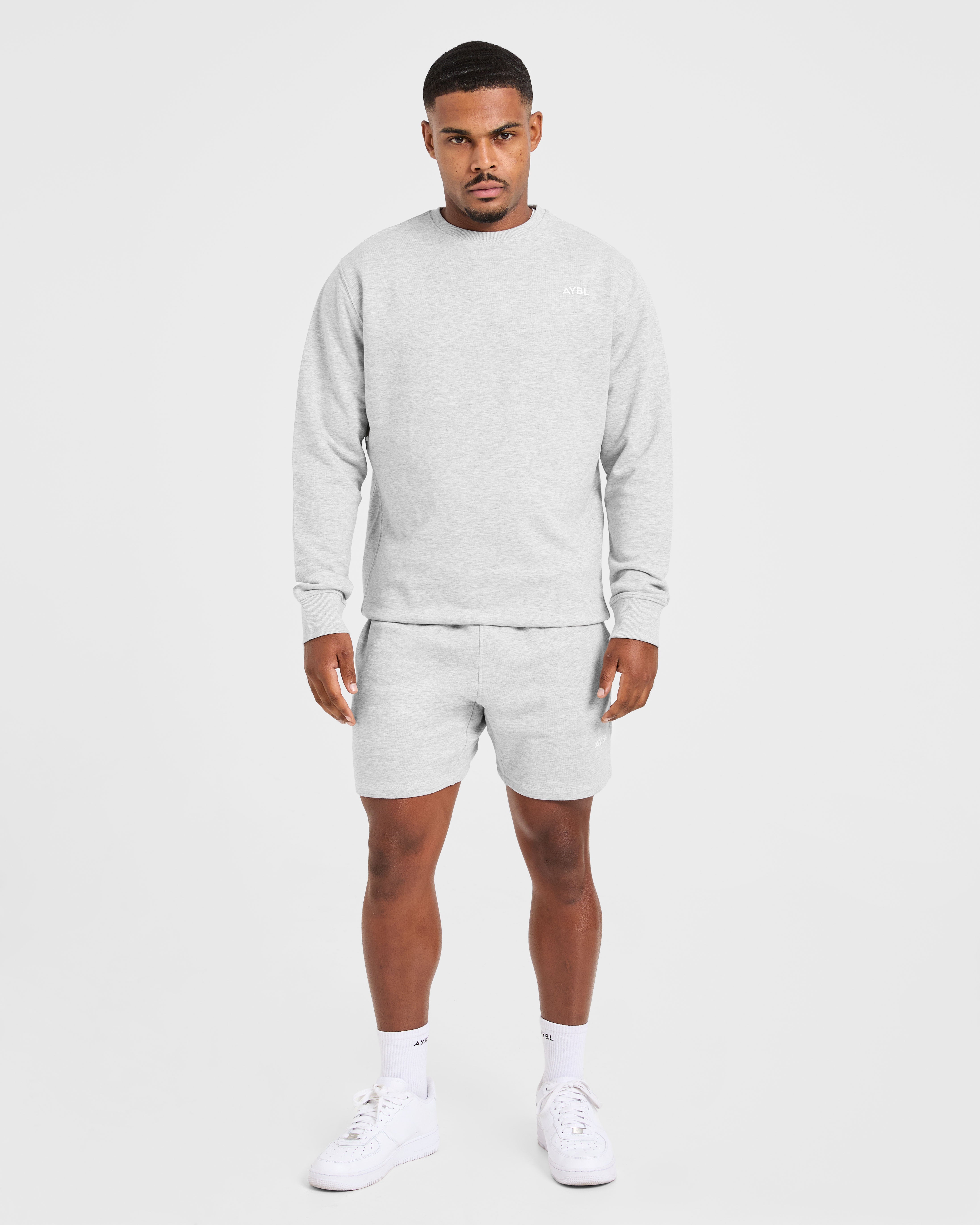 Essential Lightweight Sweater - Grau Marl