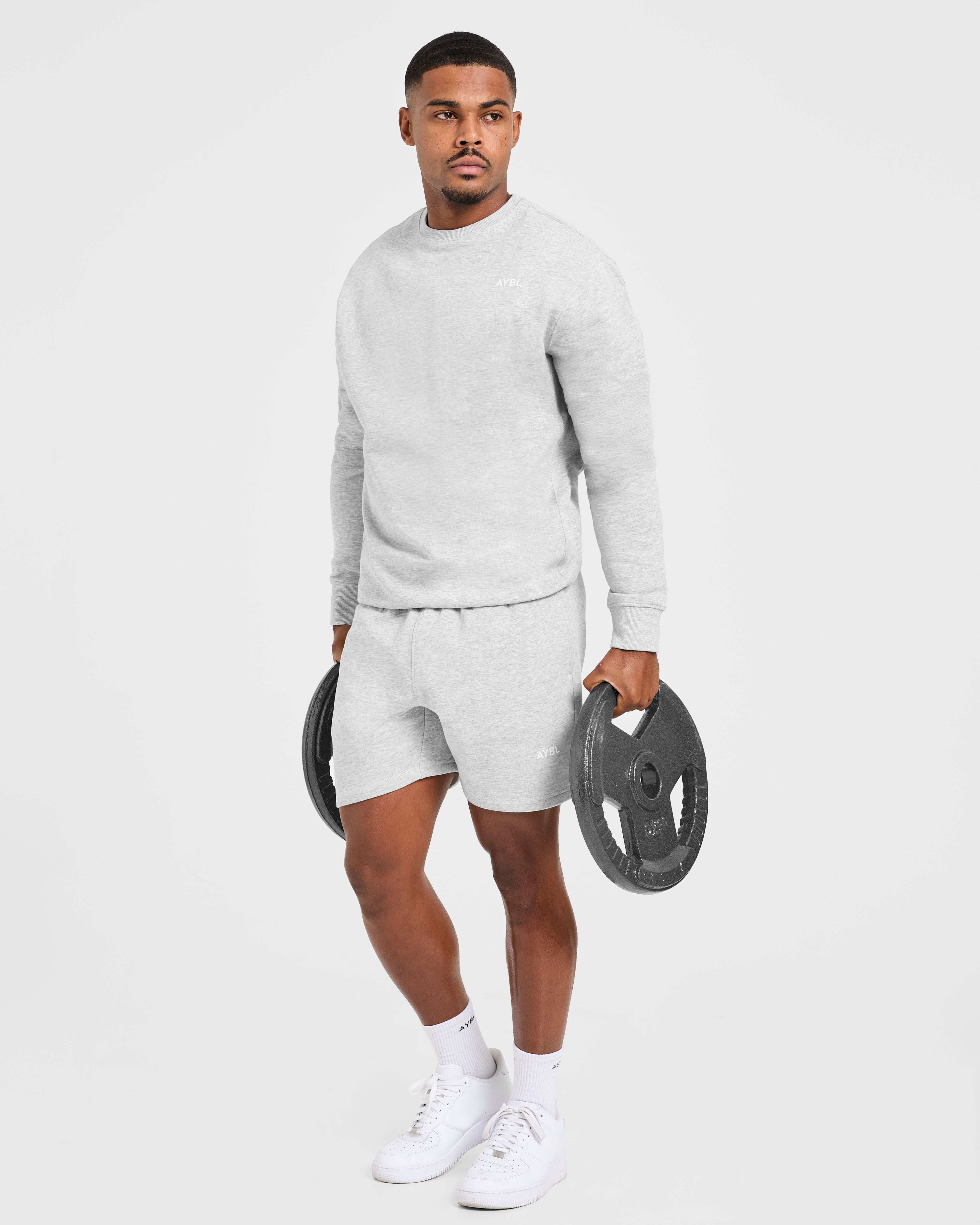 Essential Lightweight Sweater - Grau Marl