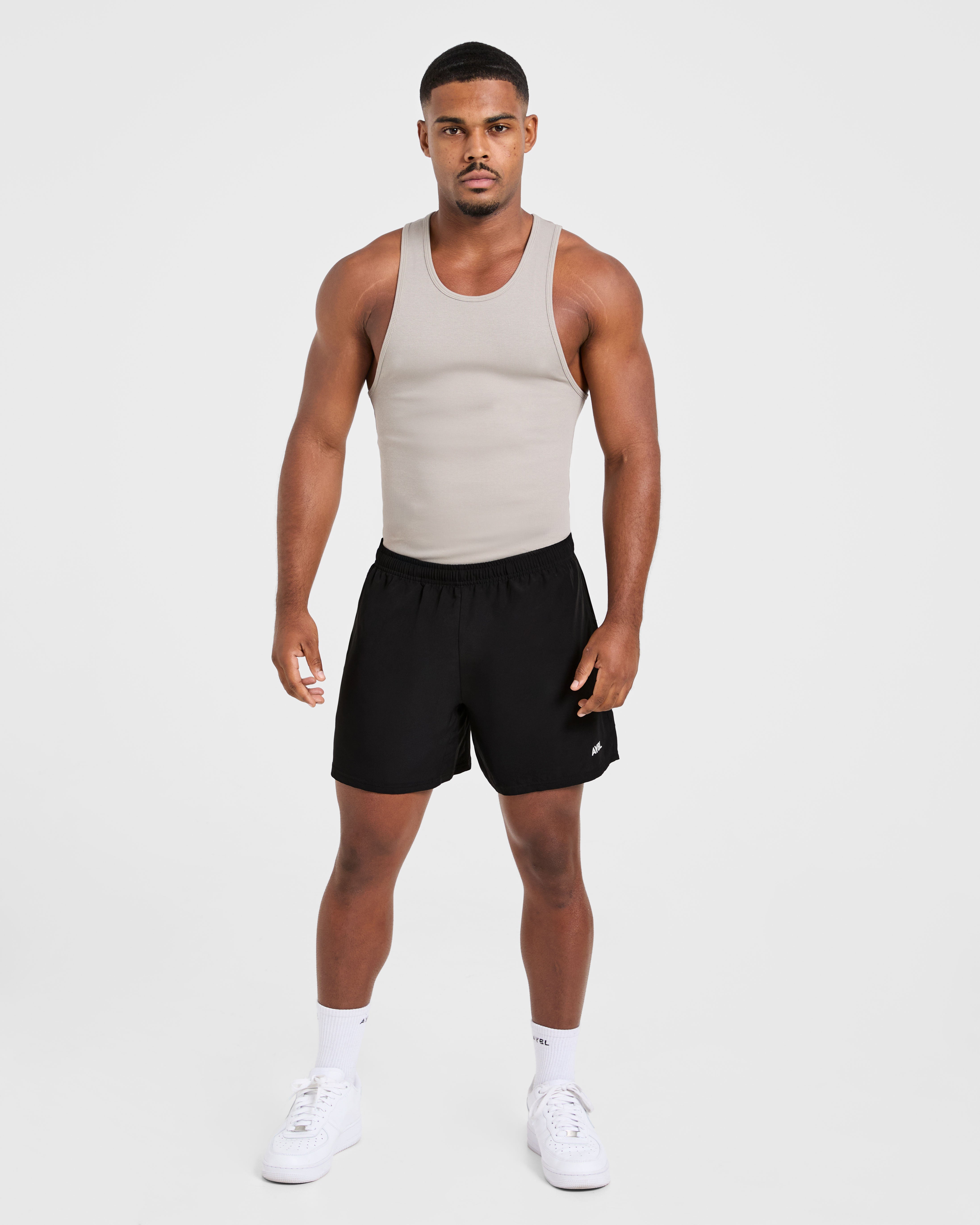 Muscle Ribbed Tank - Cloud Grau