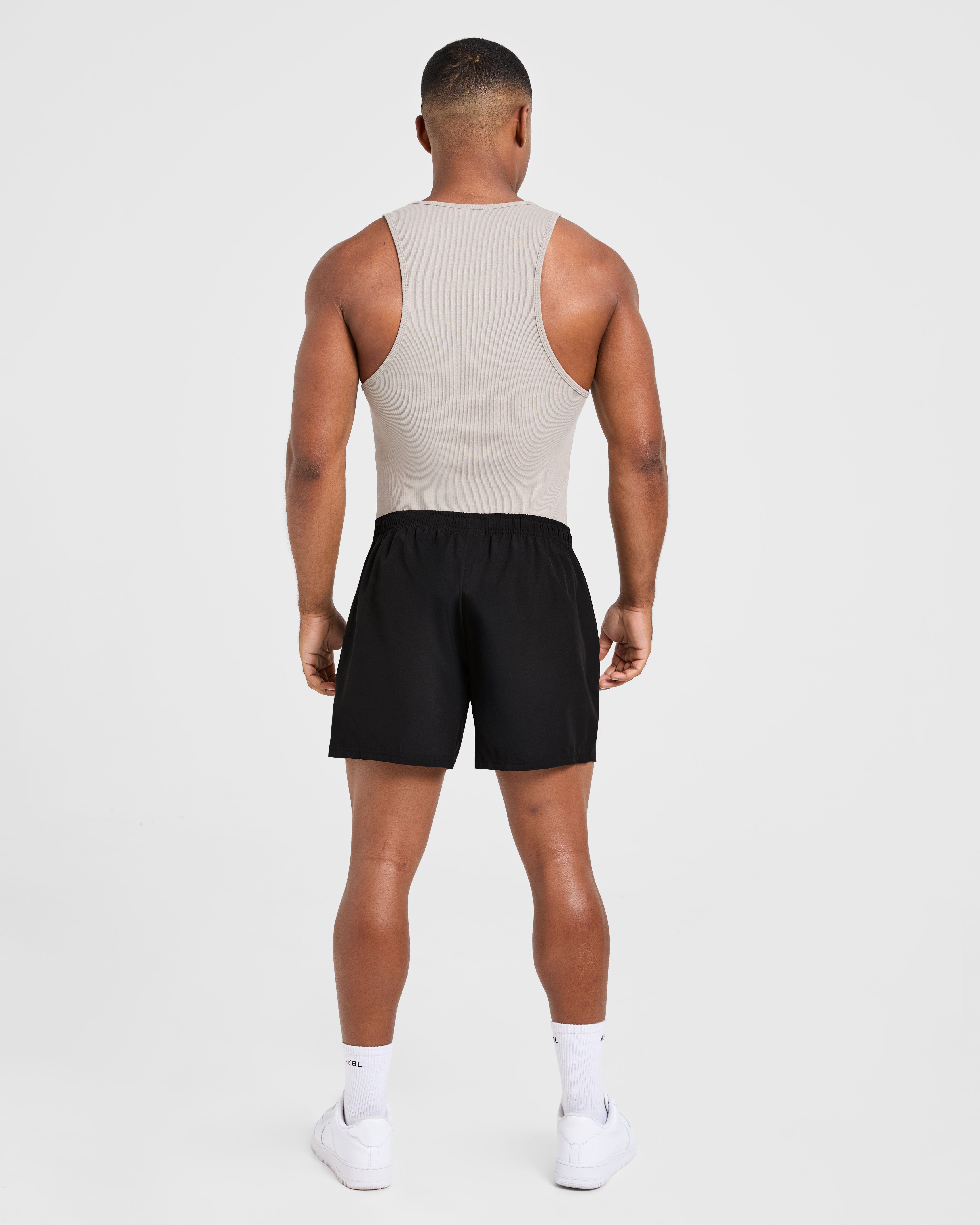 Muscle Ribbed Tank - Cloud Grau