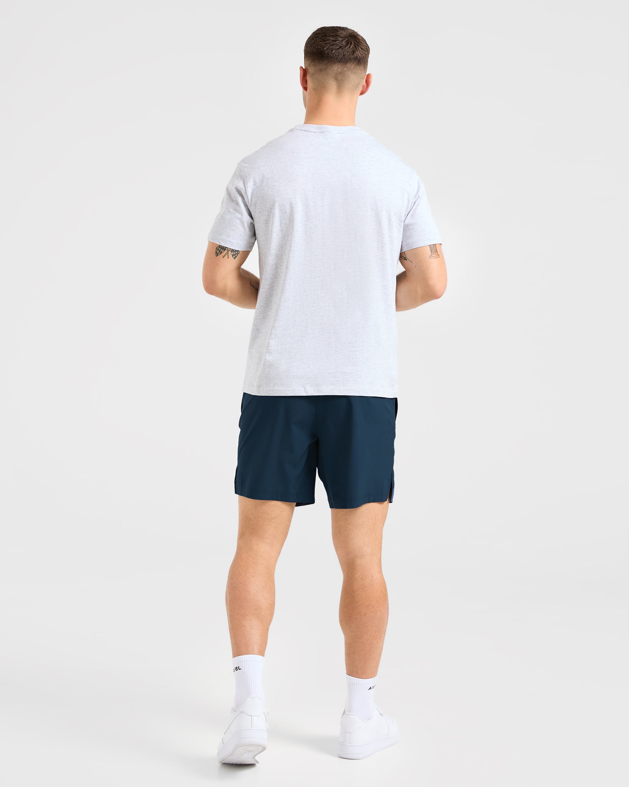 Essential T Shirt - Light Grau Marl