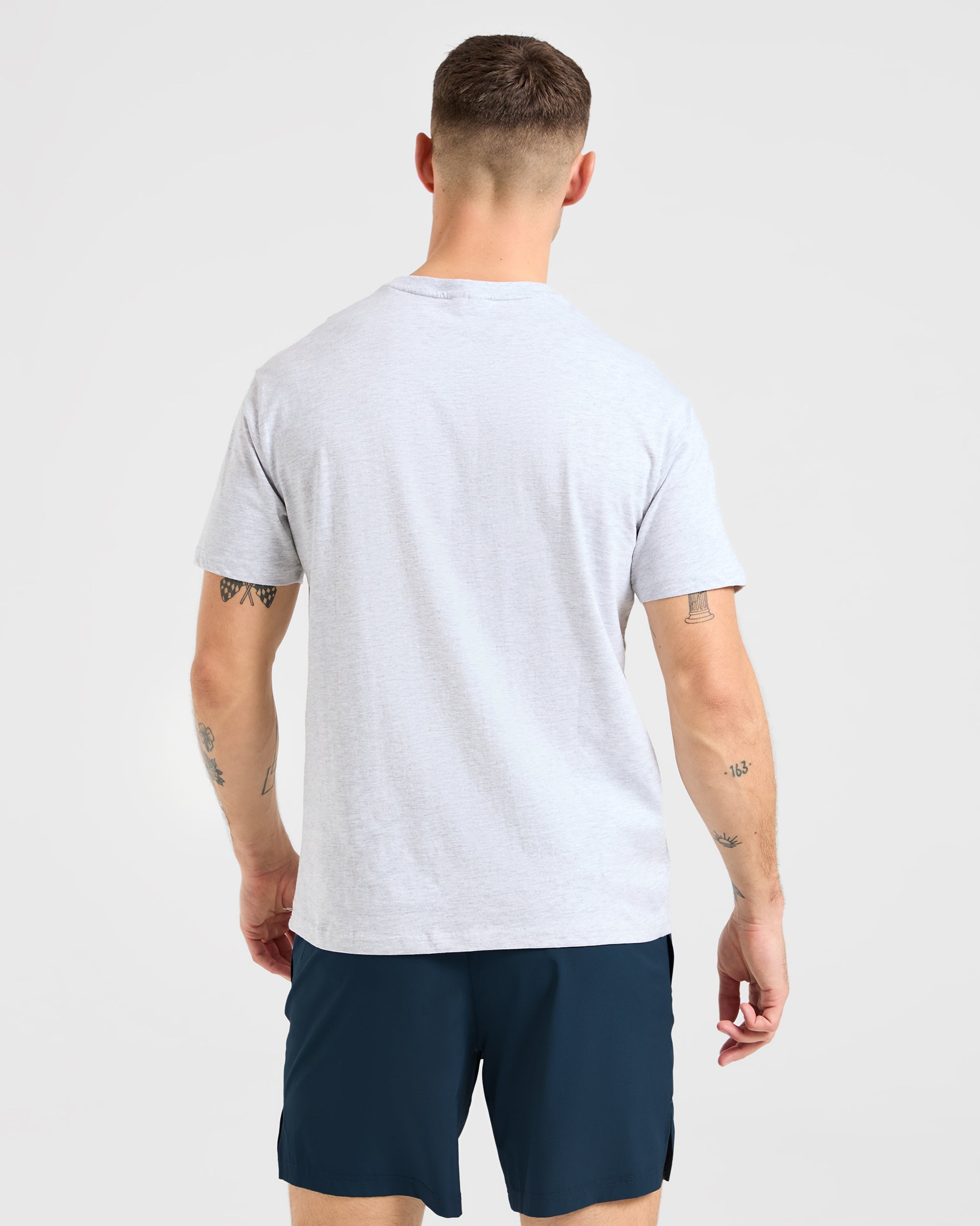 Essential T Shirt - Light Grau Marl