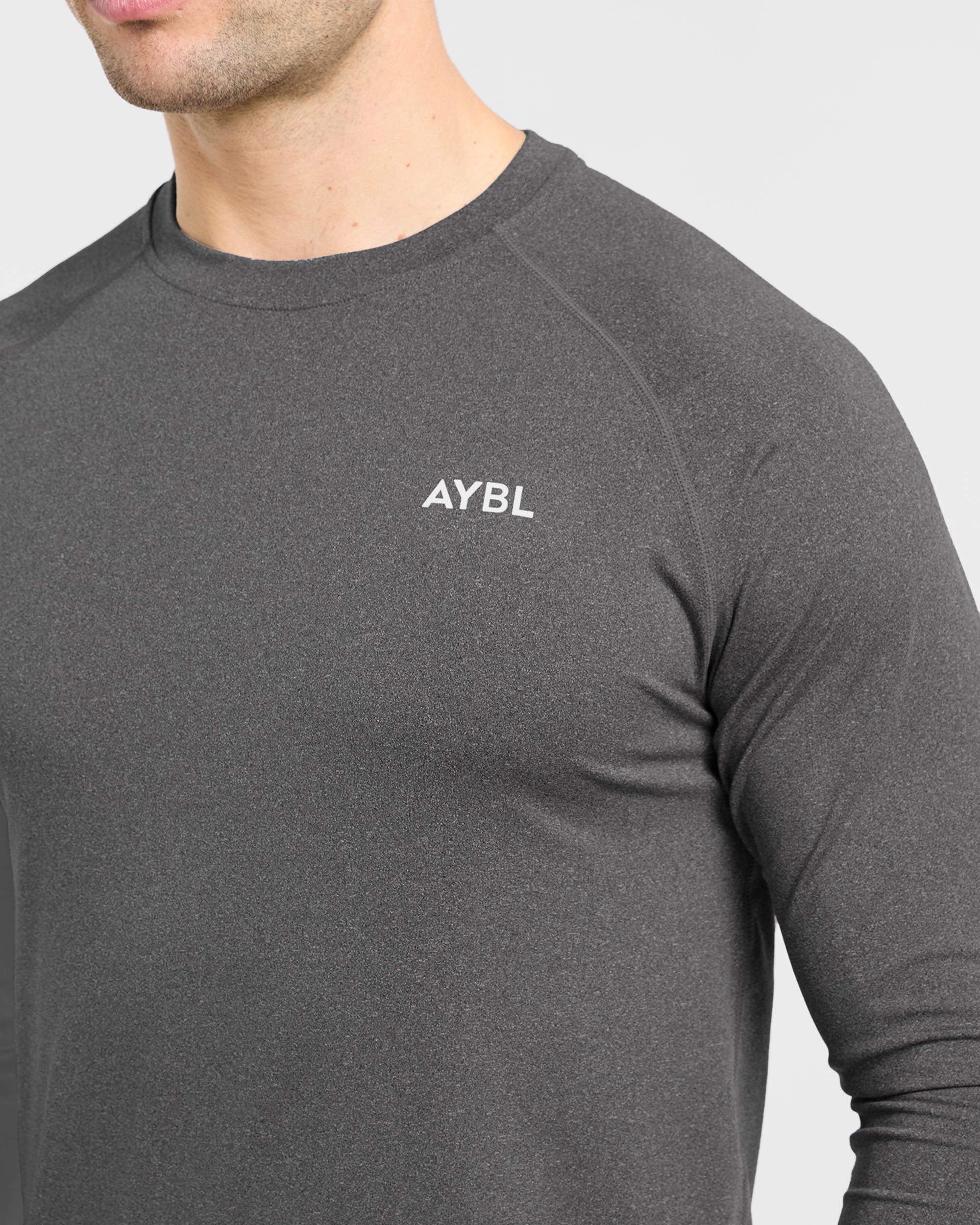 Essential Long Sleeve T Shirt - Grau Marl