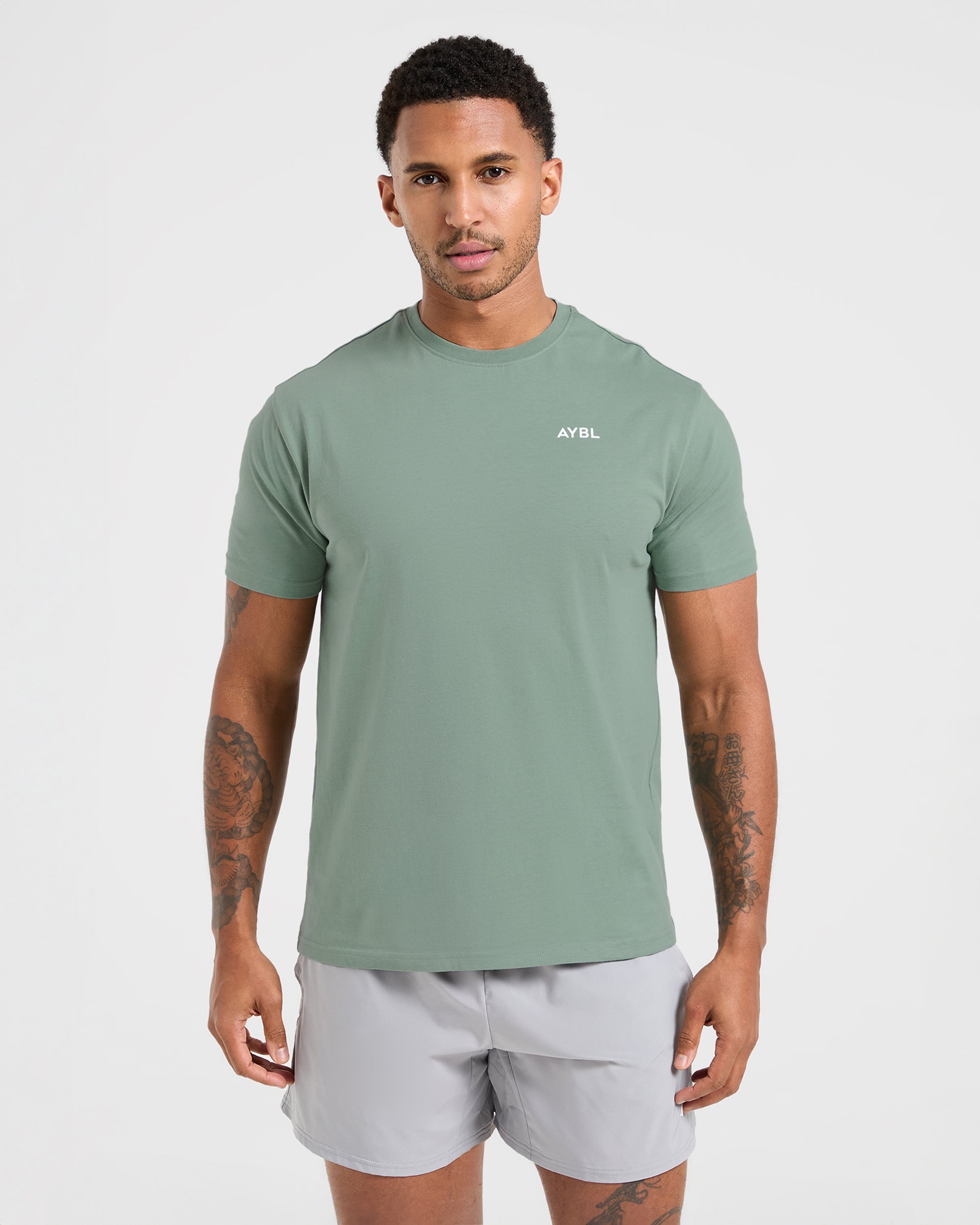 Essential T Shirt - Slate Grün