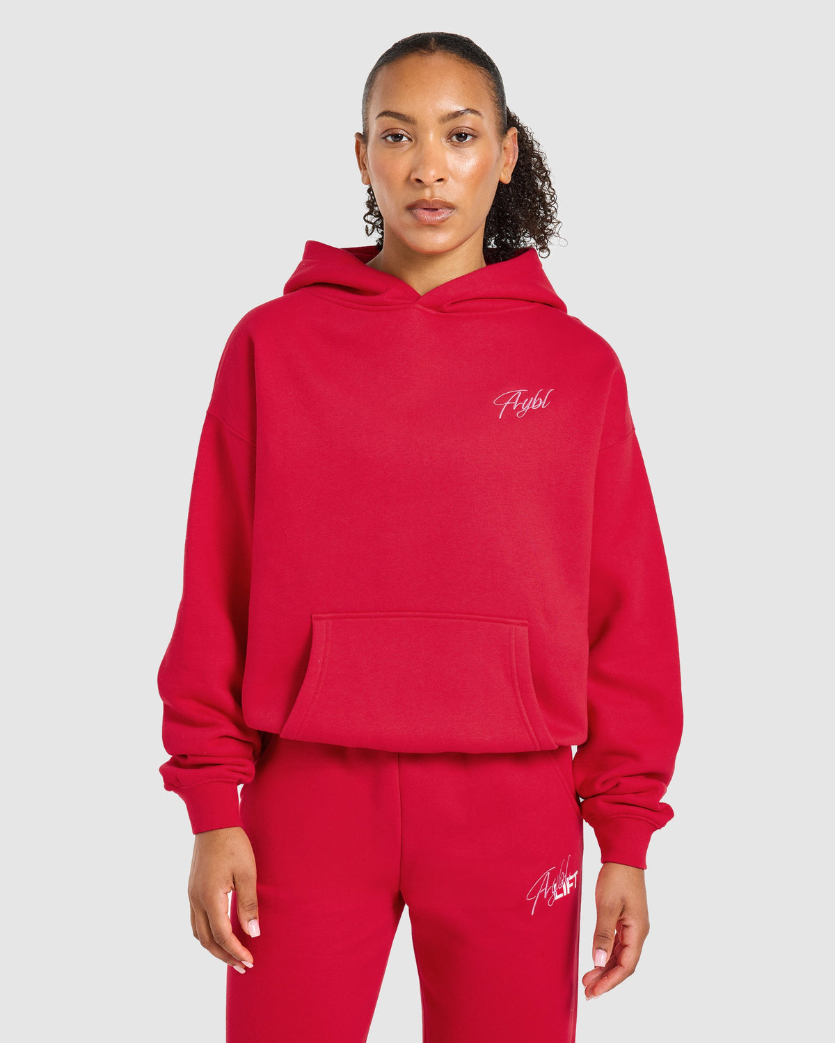 Lift Graphic 2.0 Oversized Hoodie - Rot