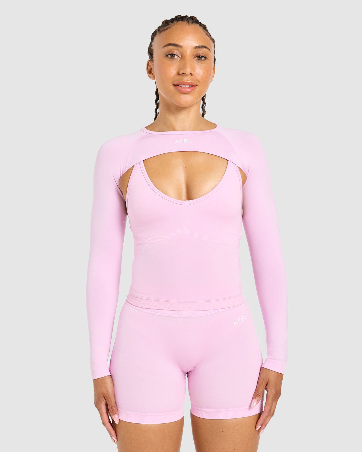 Adapt Seamless Shrug - Spring Rosa
