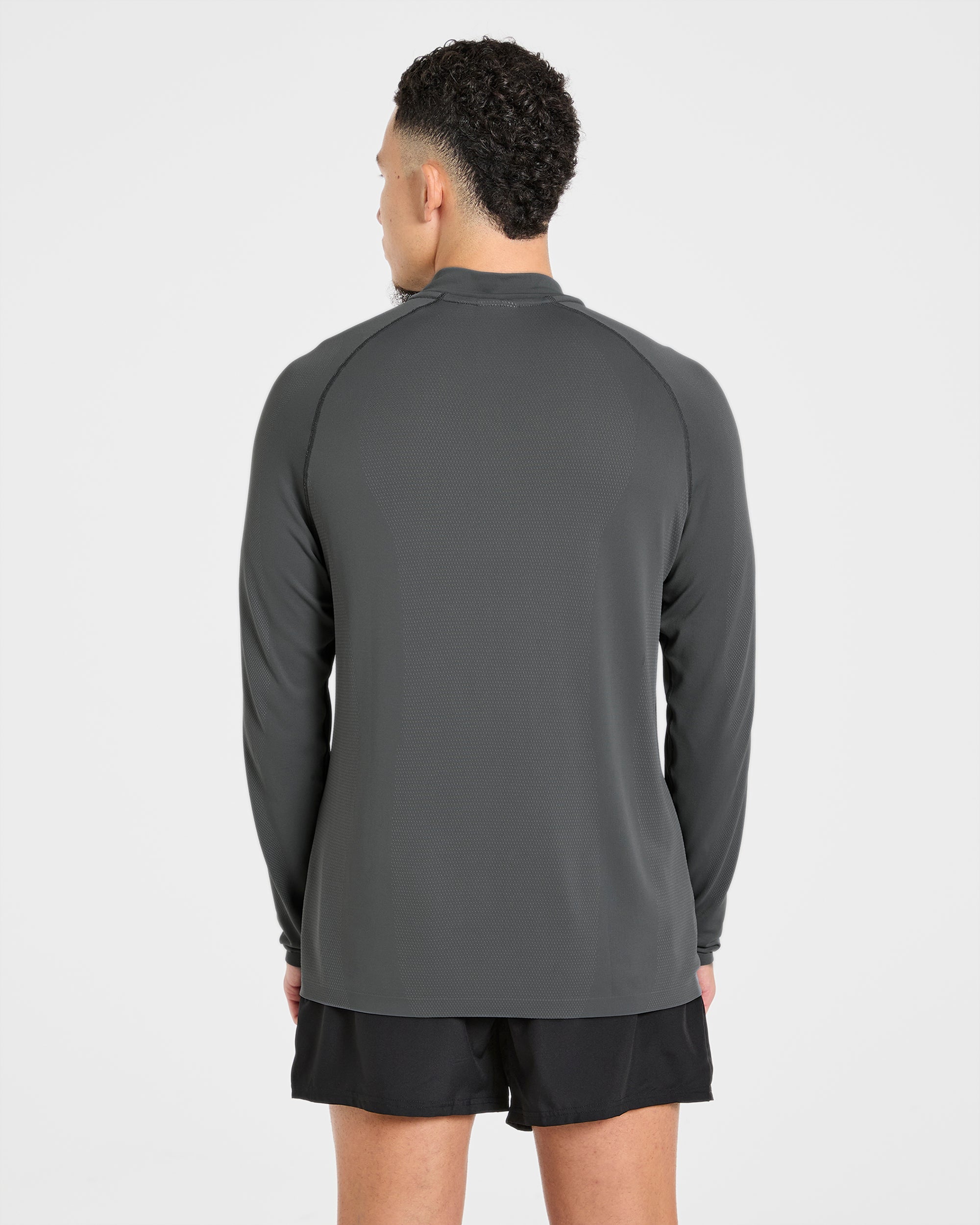 Attain Seamless 1/2 Zip Pullover - Storm Grau