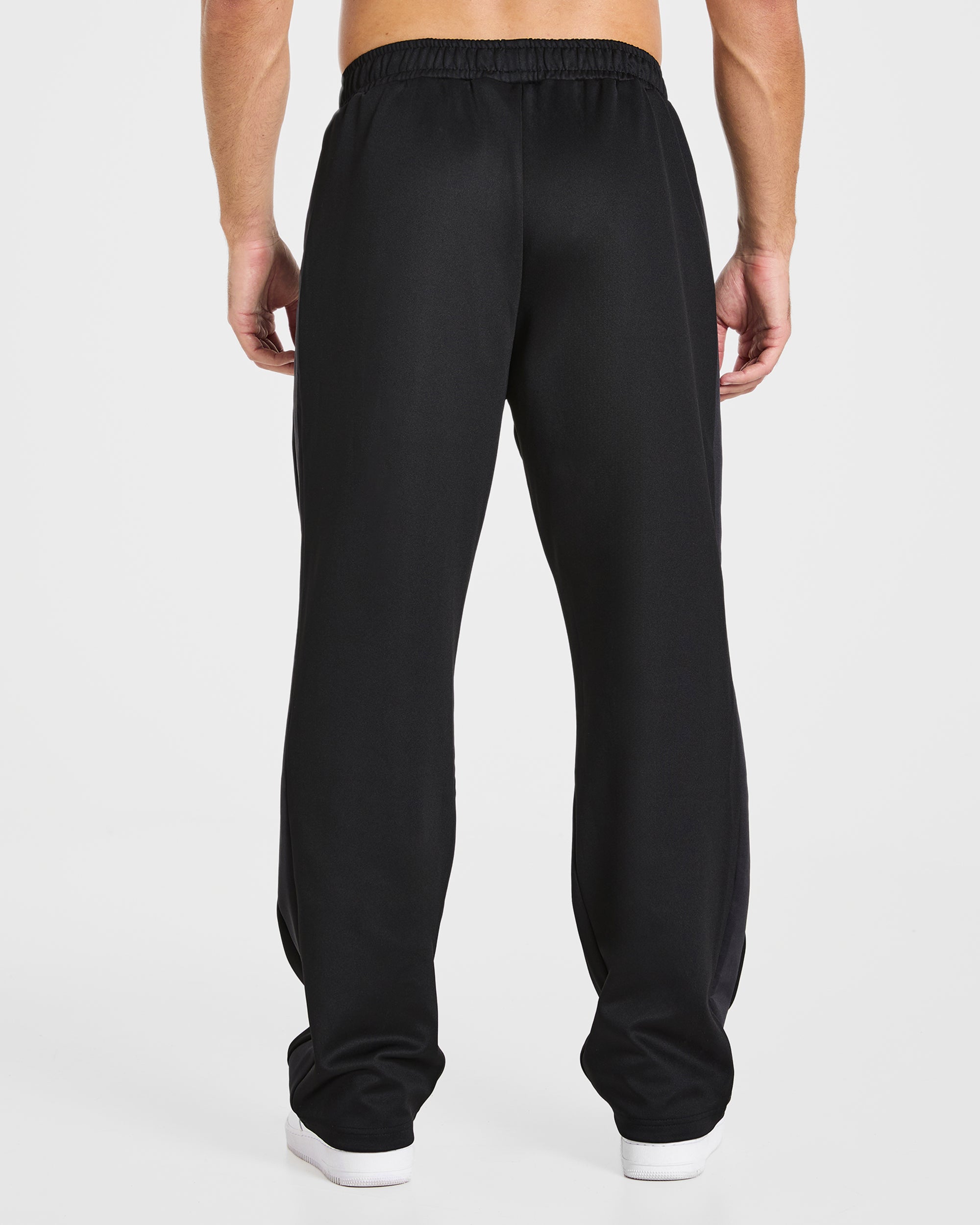Classic Track Straight Leg Joggers - Schwarz/Charcoal