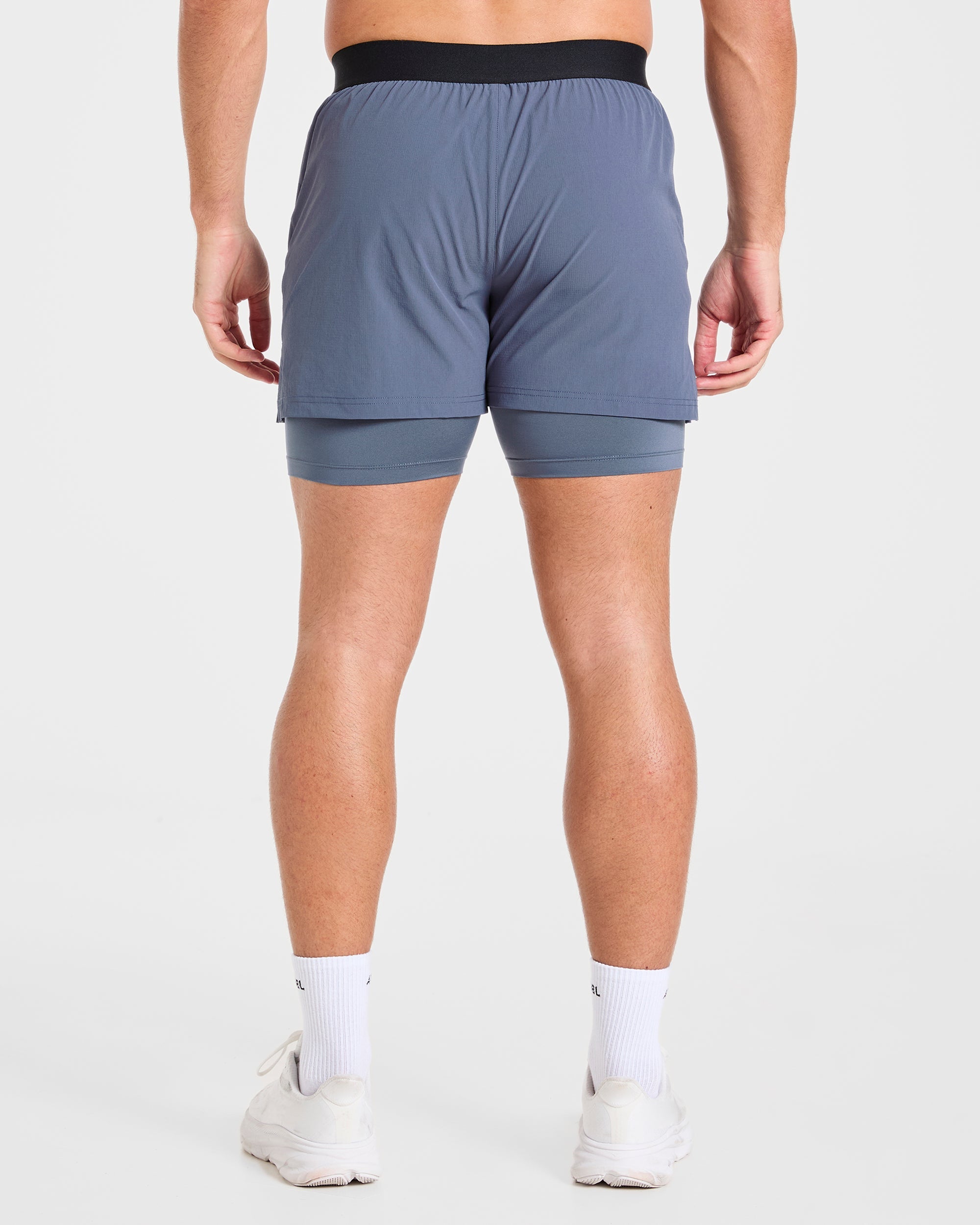 Signature 2 in 1 Shorts - Steel Blau