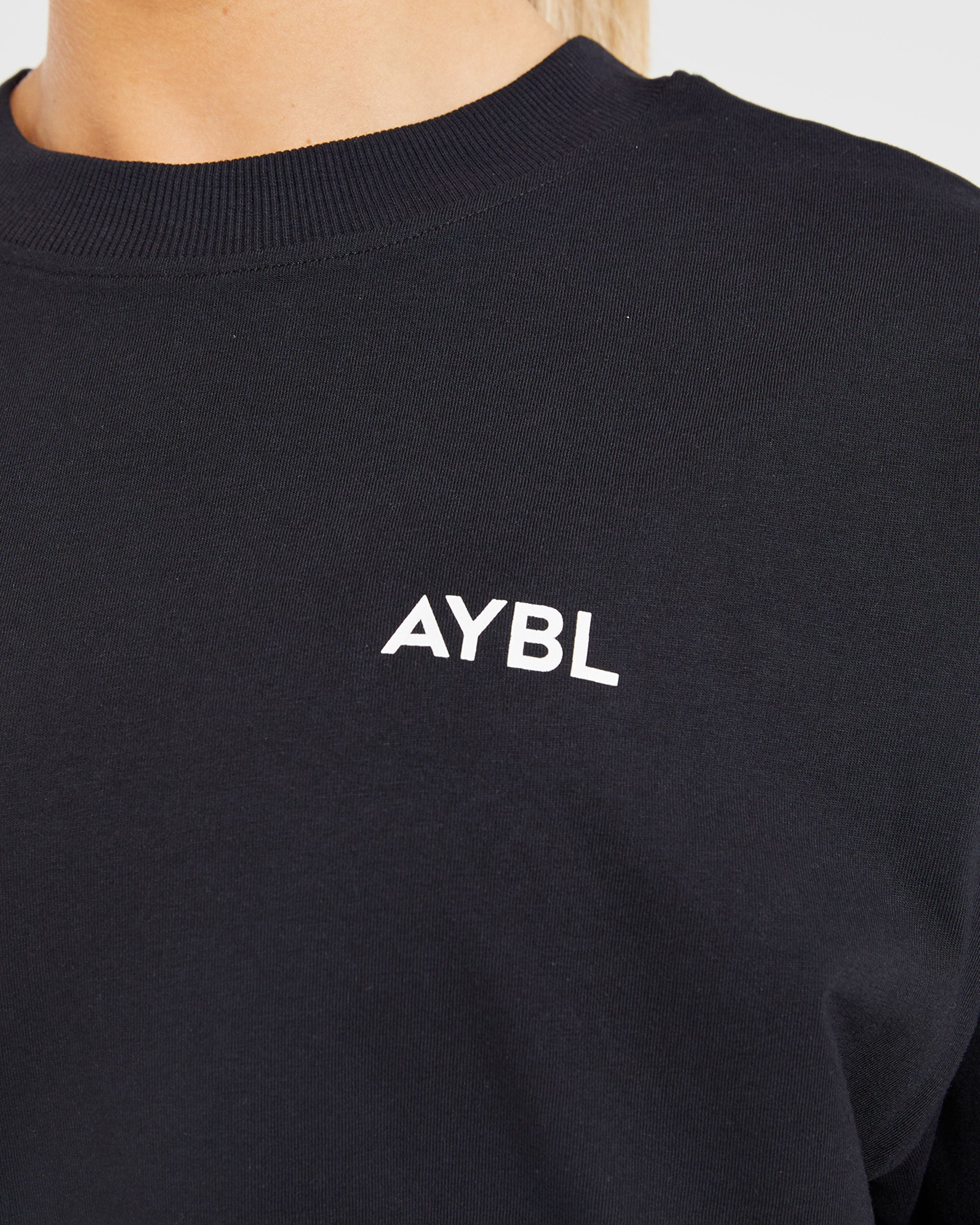 Lift Graphic Oversized T Shirt - Schwarz