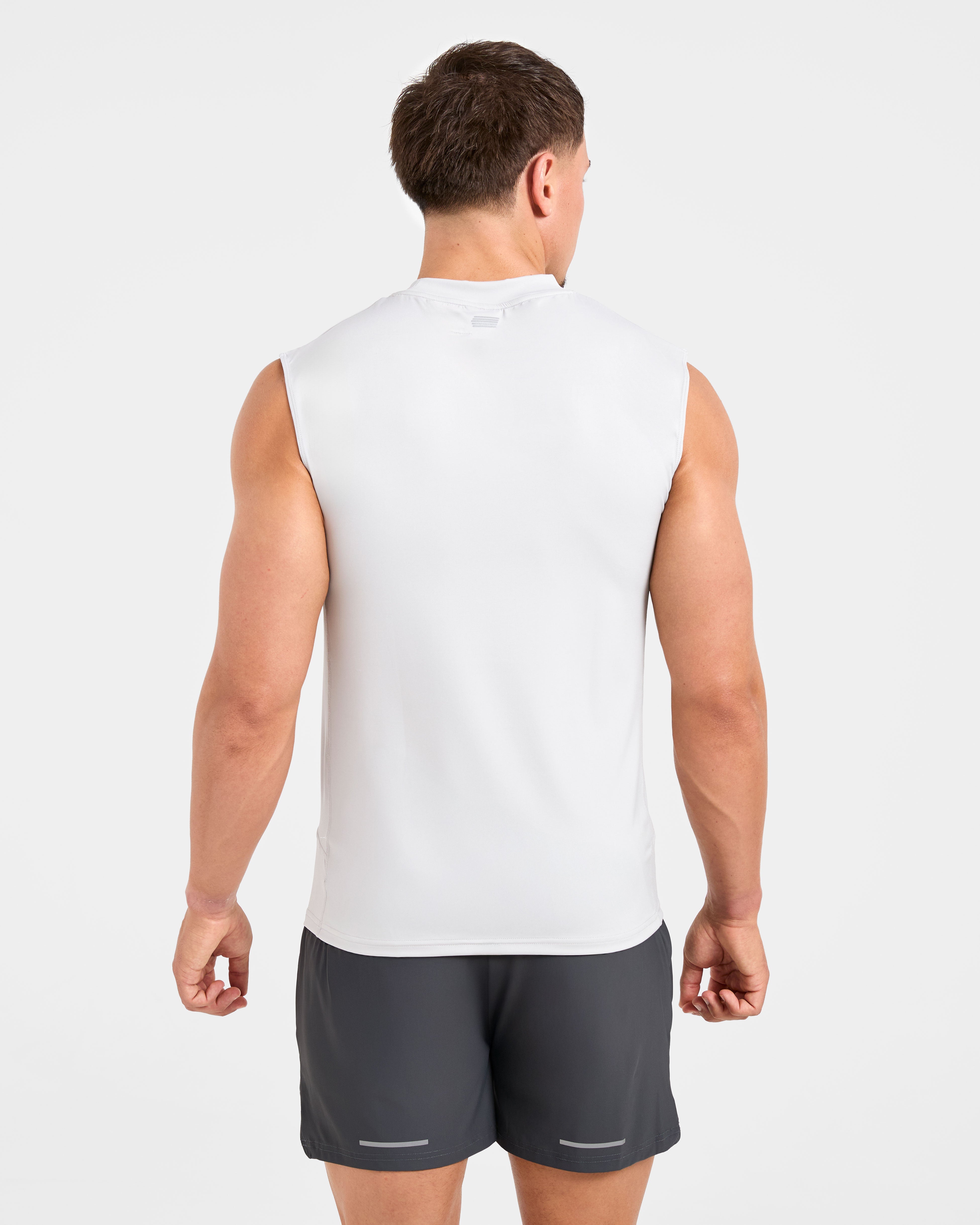 Run Slim Tank - Ice Grau