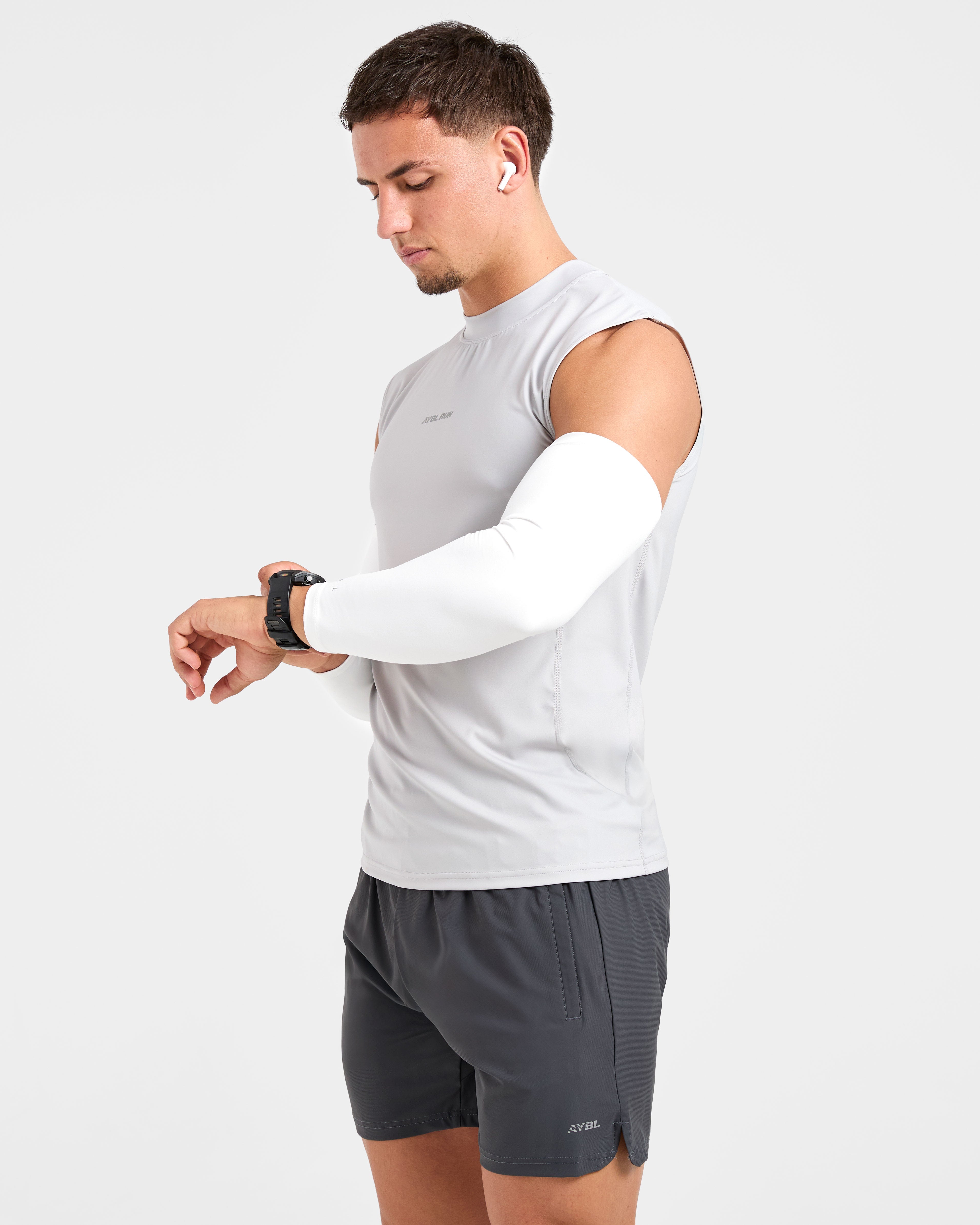 Base Layer Arm Sleeves - Weiß