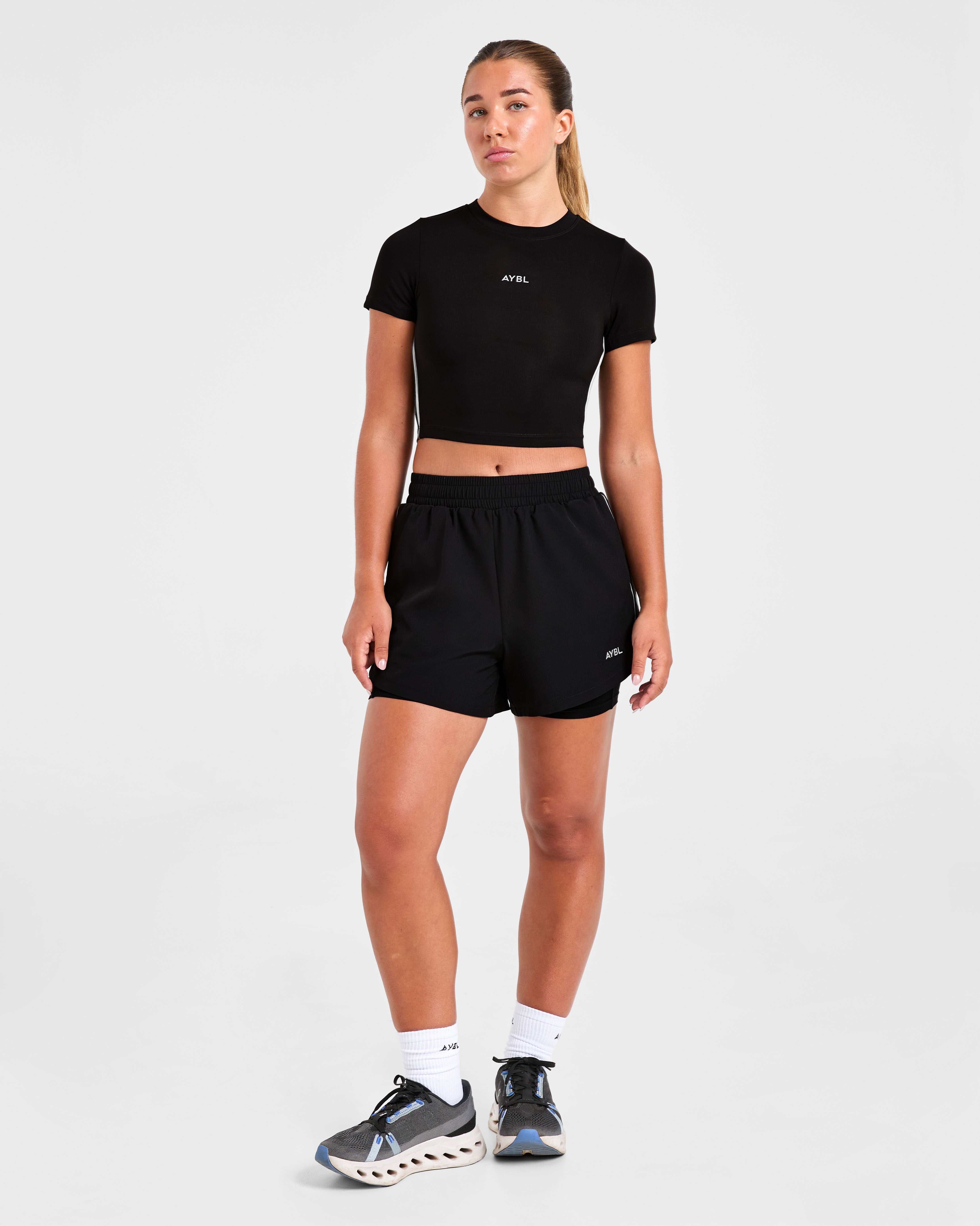 Run 2 in 1 Shorts - Schwarz