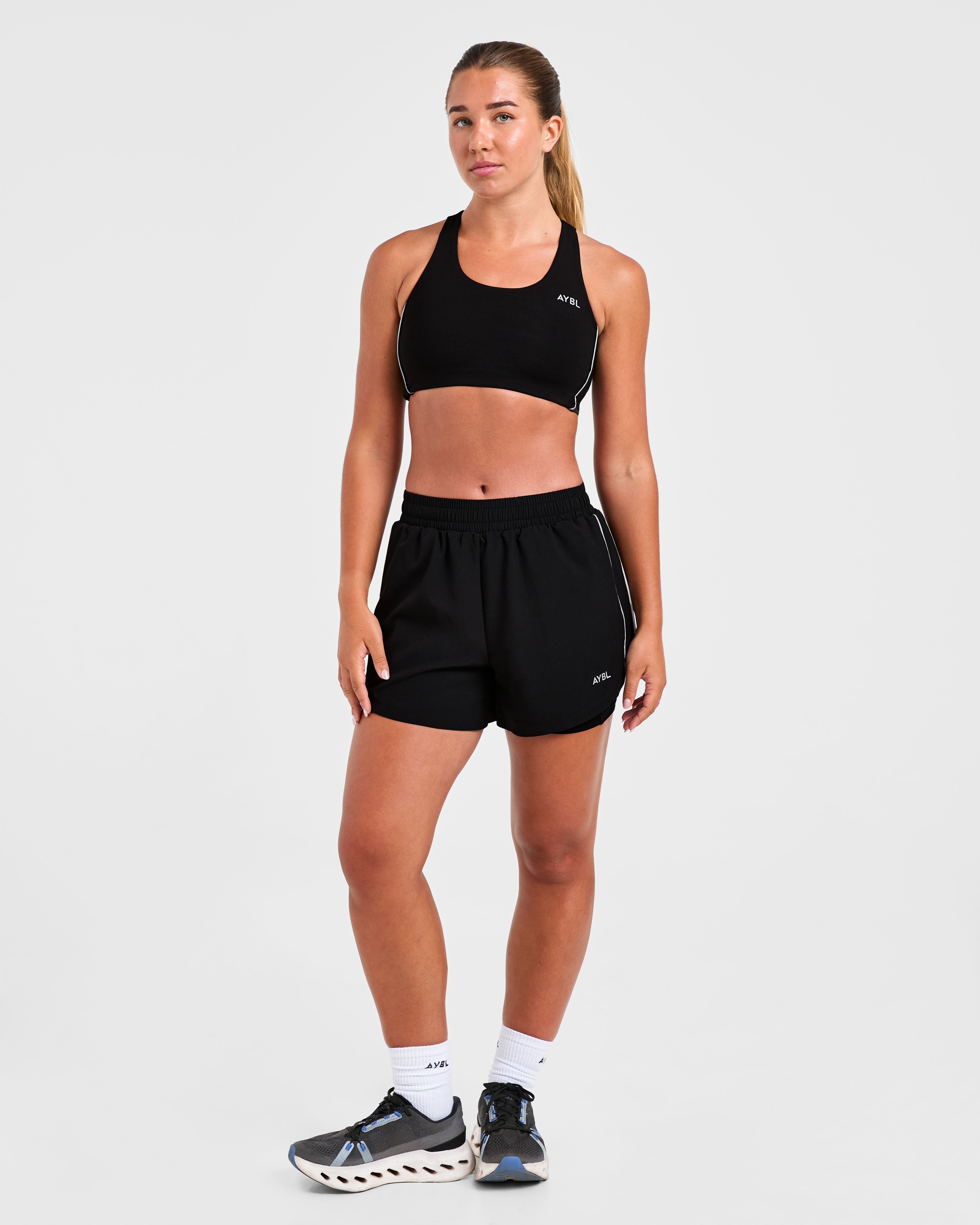 Run Sports Bra - Schwarz