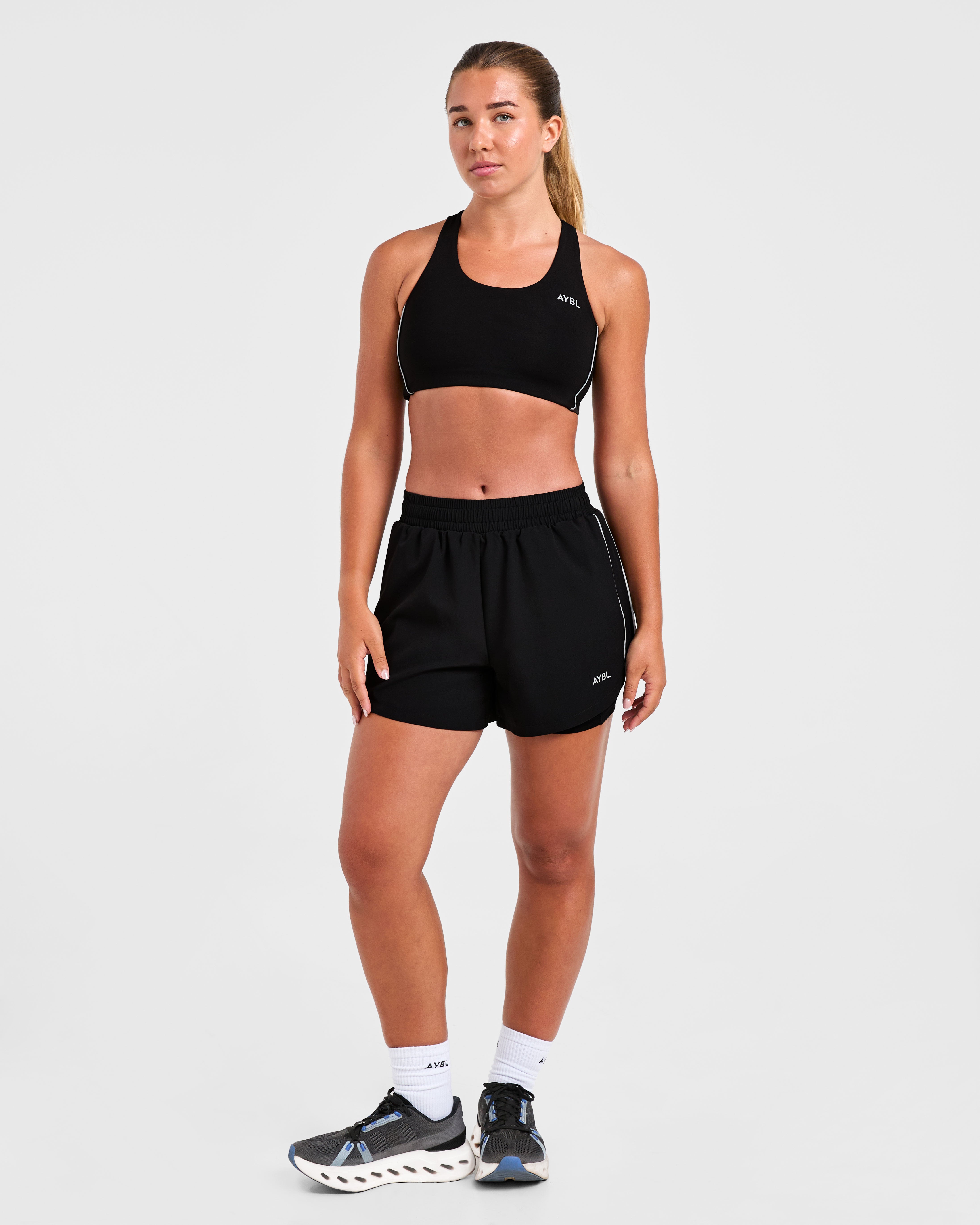 Run Sports Bra - Schwarz