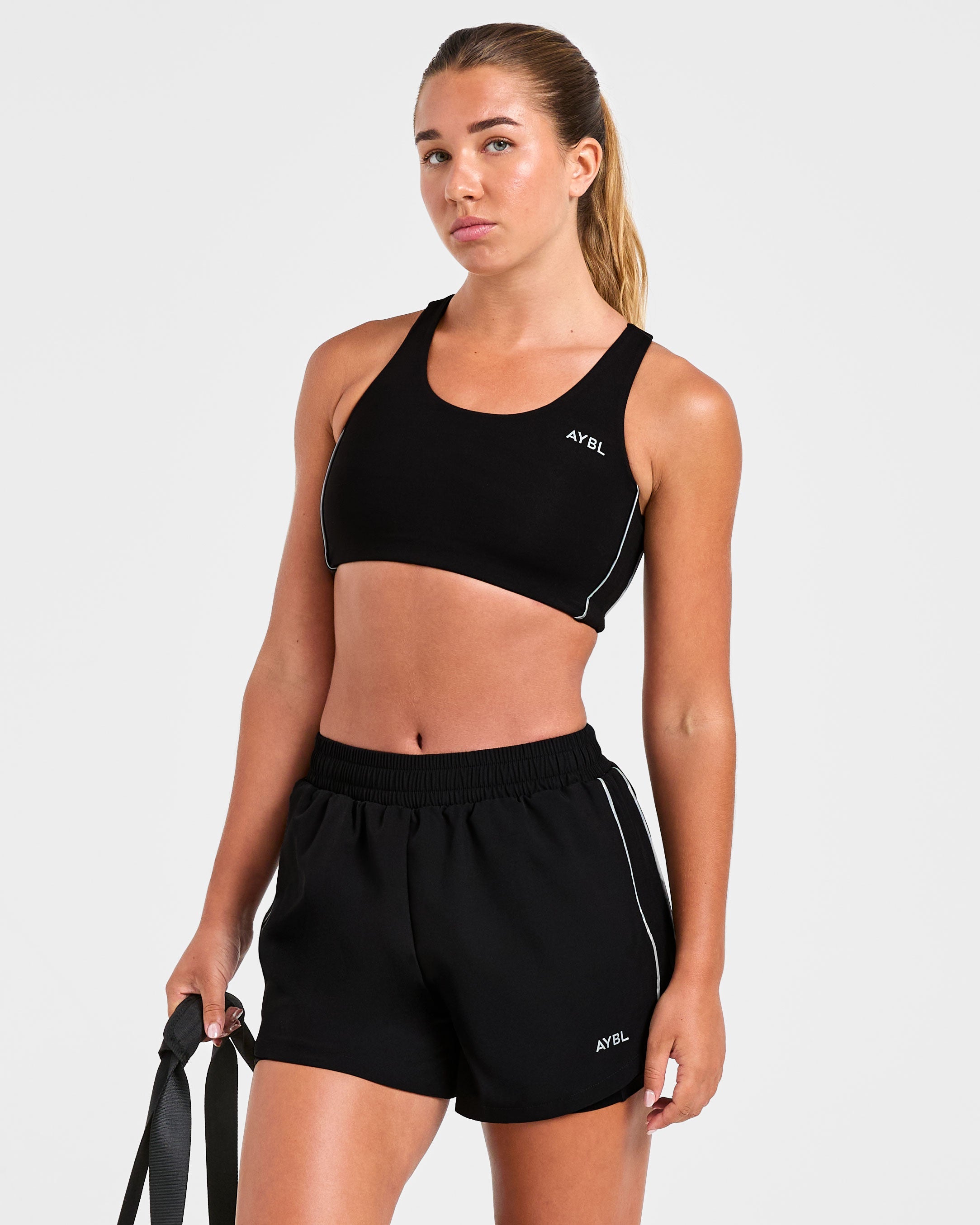 Run Sports Bra - Schwarz