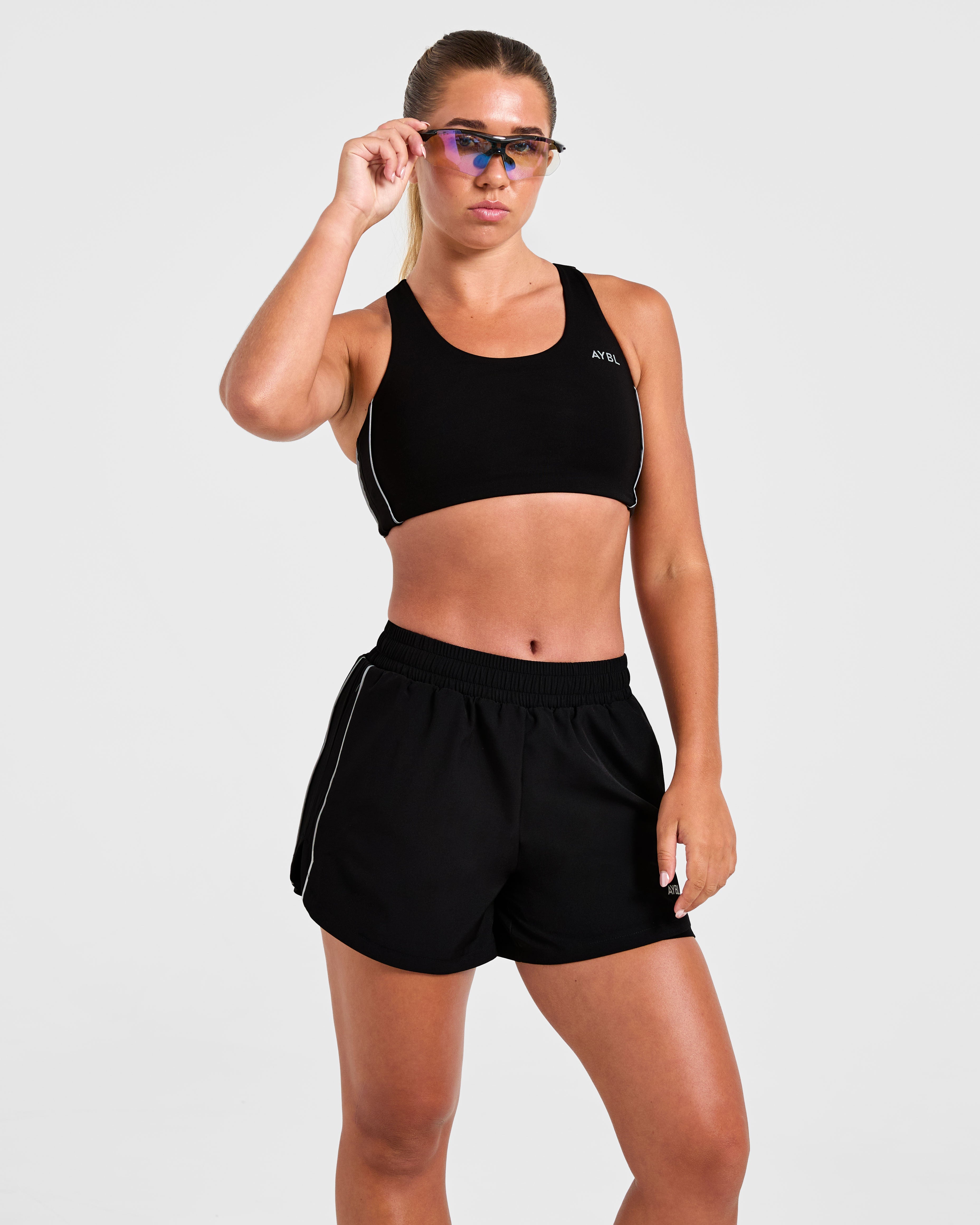 Run Sports Bra - Schwarz