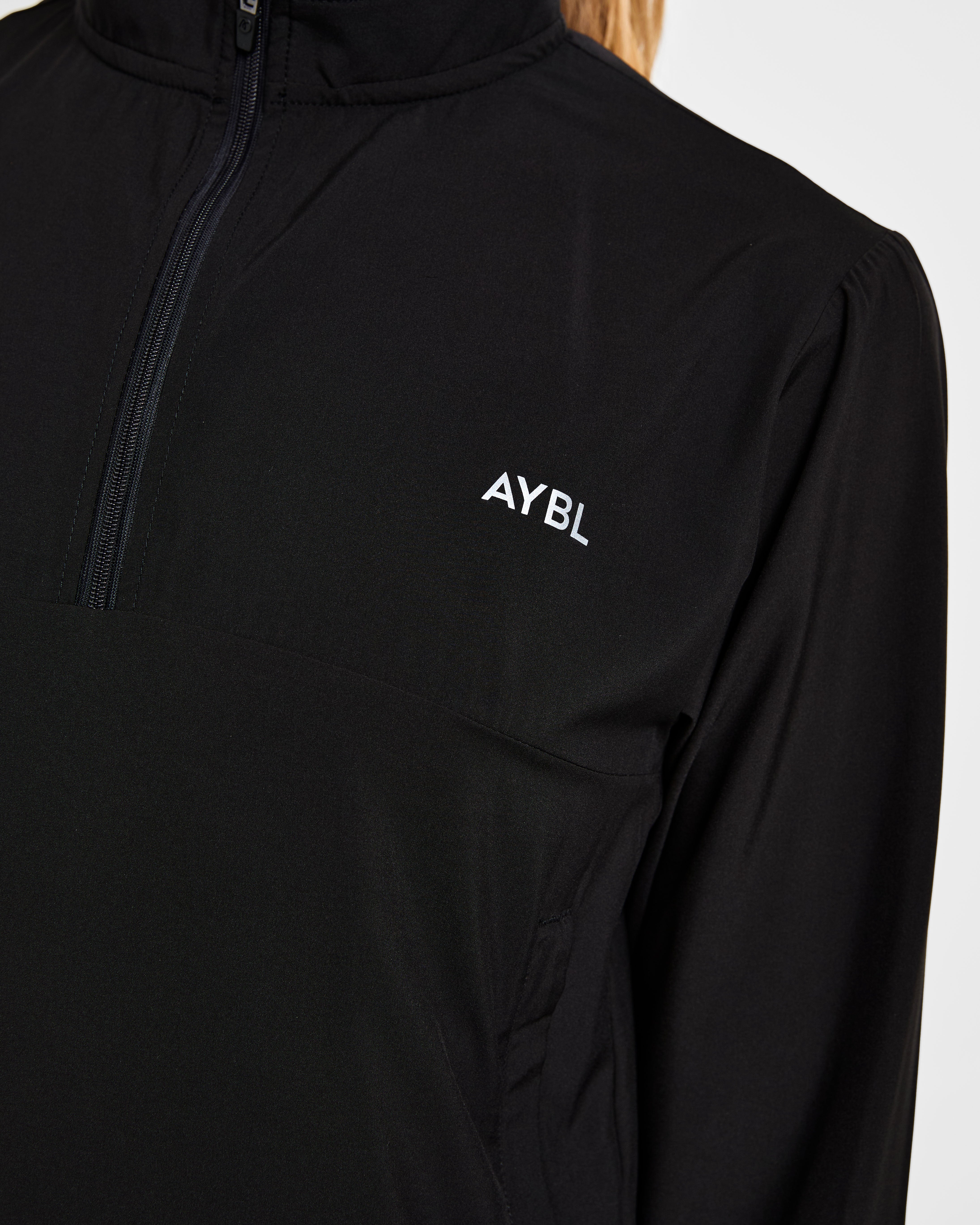 Run 1/2 Zip Jacket - Schwarz