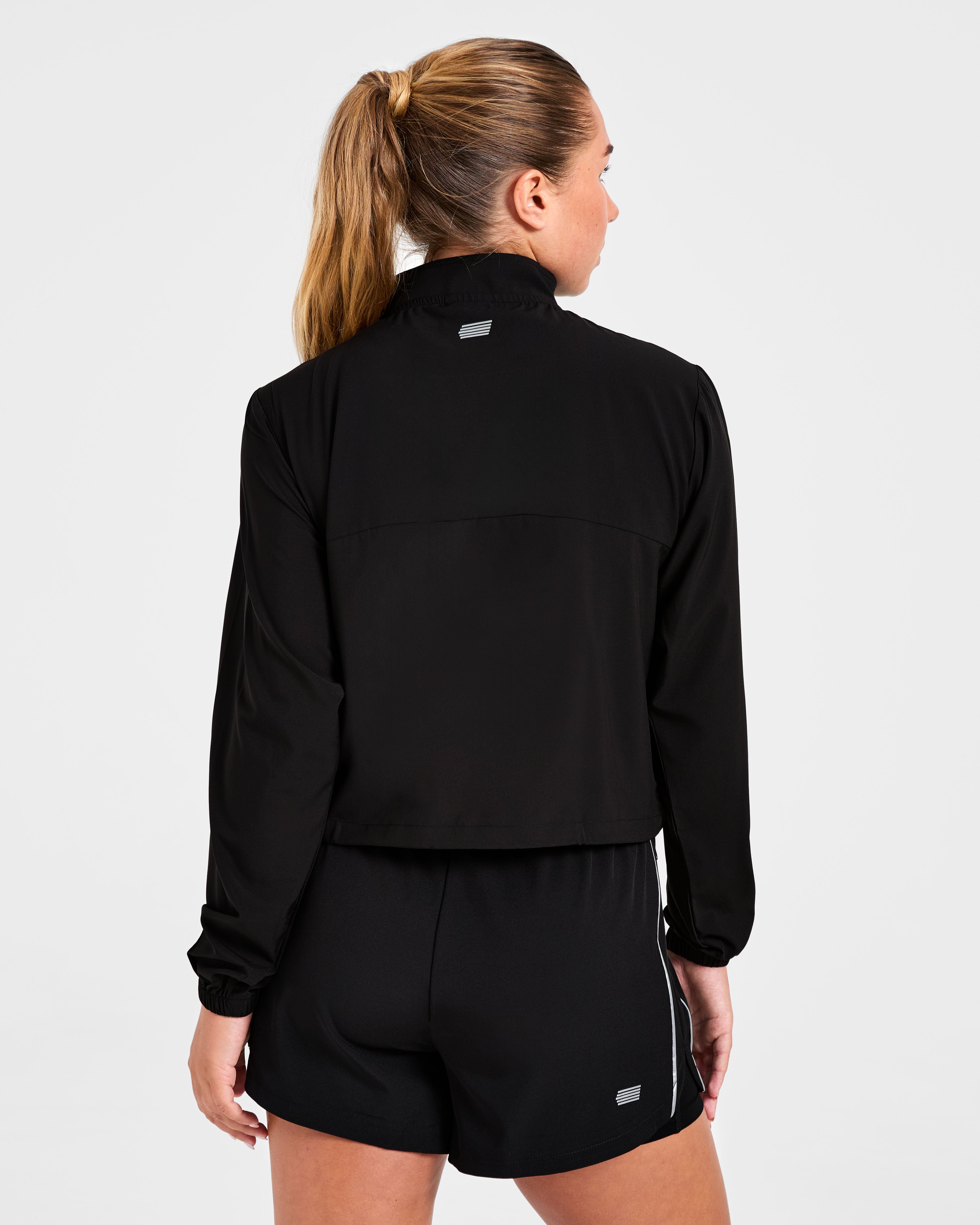 Run 1/2 Zip Jacket - Schwarz