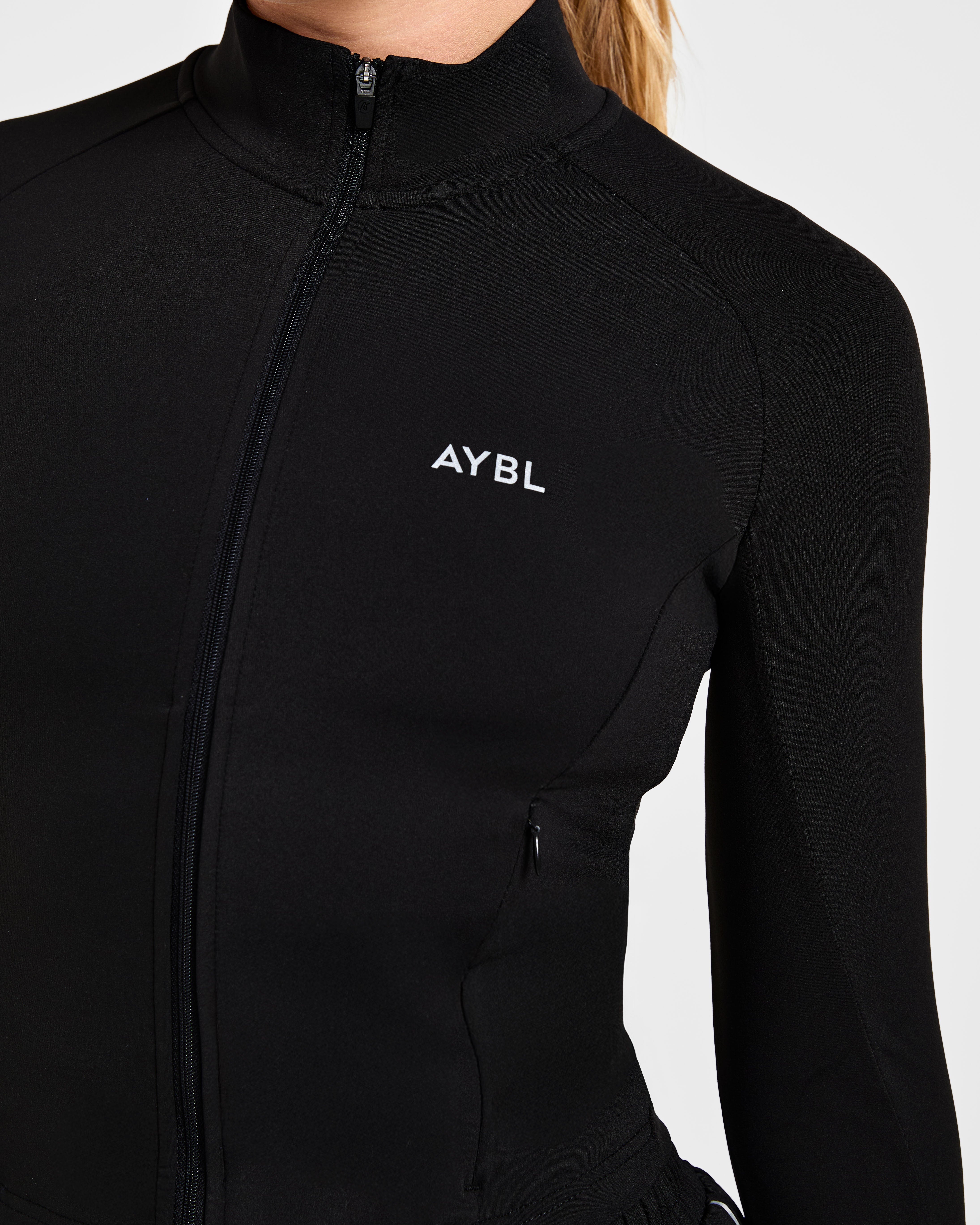 Run Zip Jacket - Schwarz