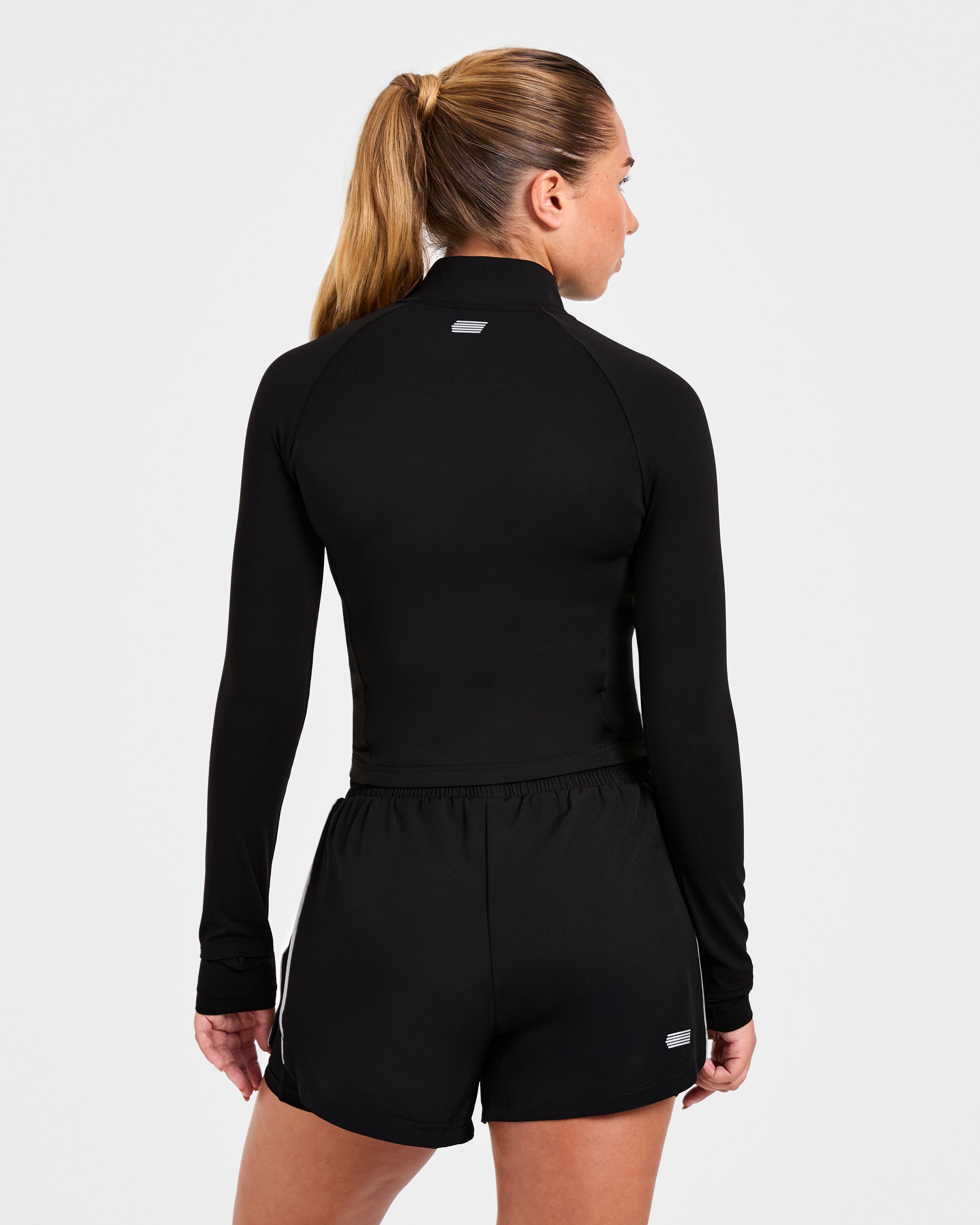 Run Zip Jacket - Schwarz