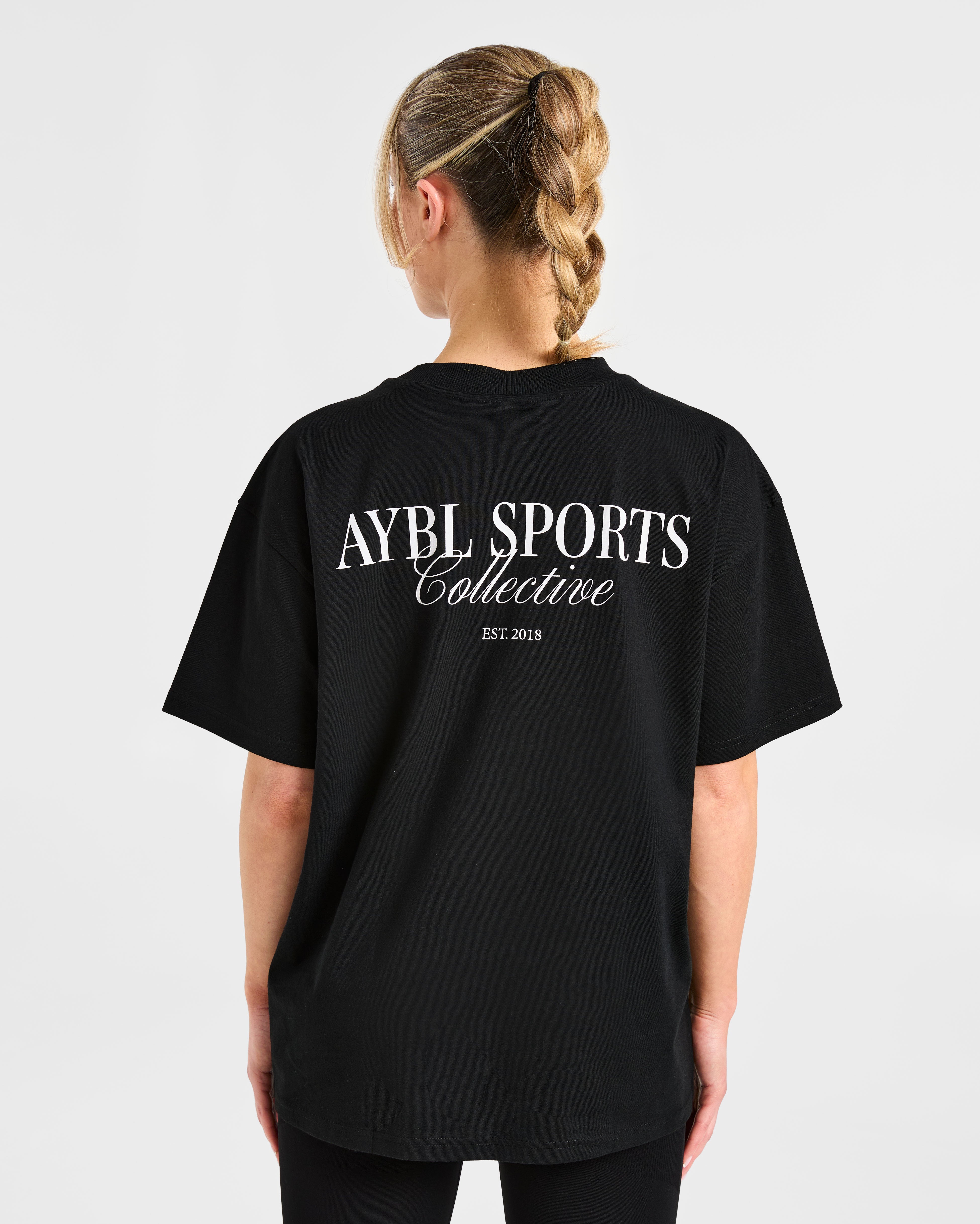 Sports Collective Oversized T Shirt - Schwarz