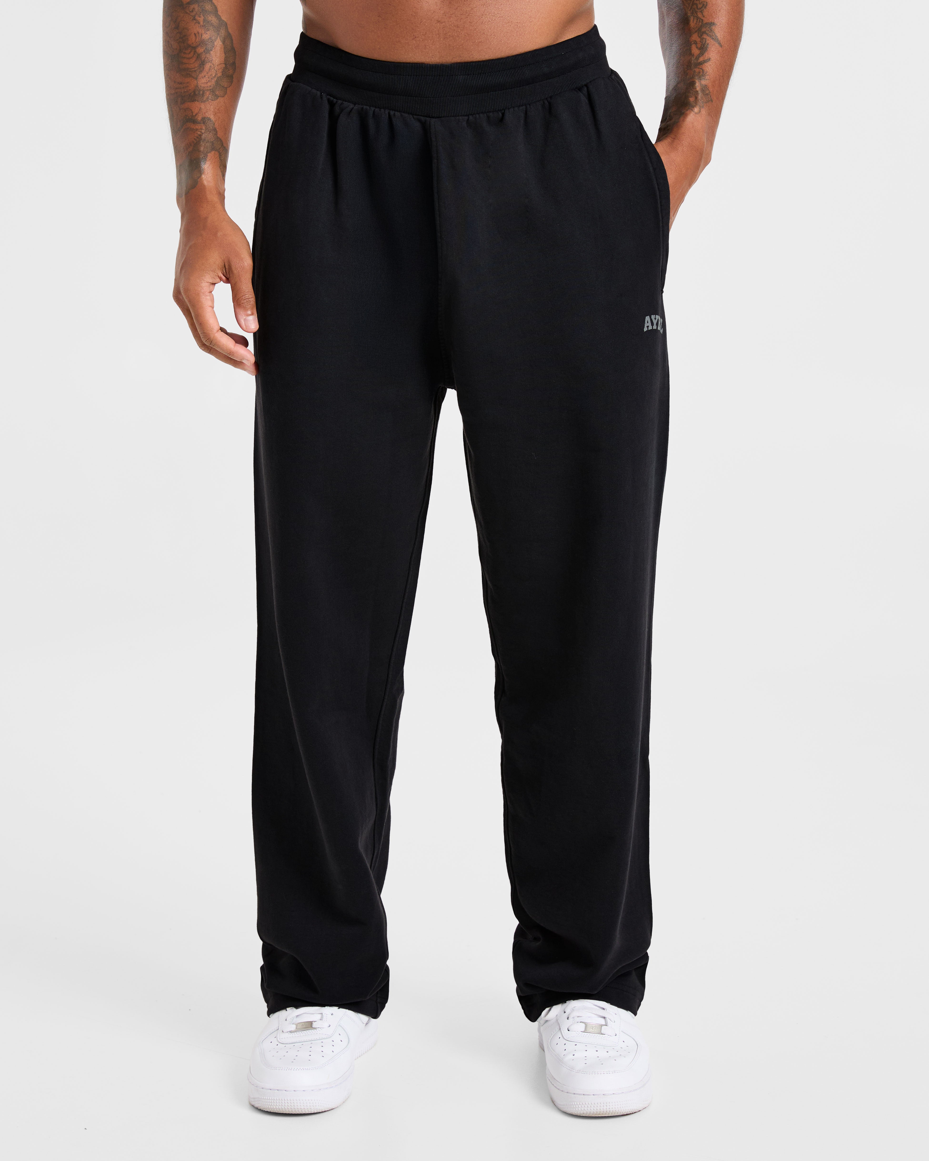 Elite Straight Leg Joggers - Schwarz/Charcoal