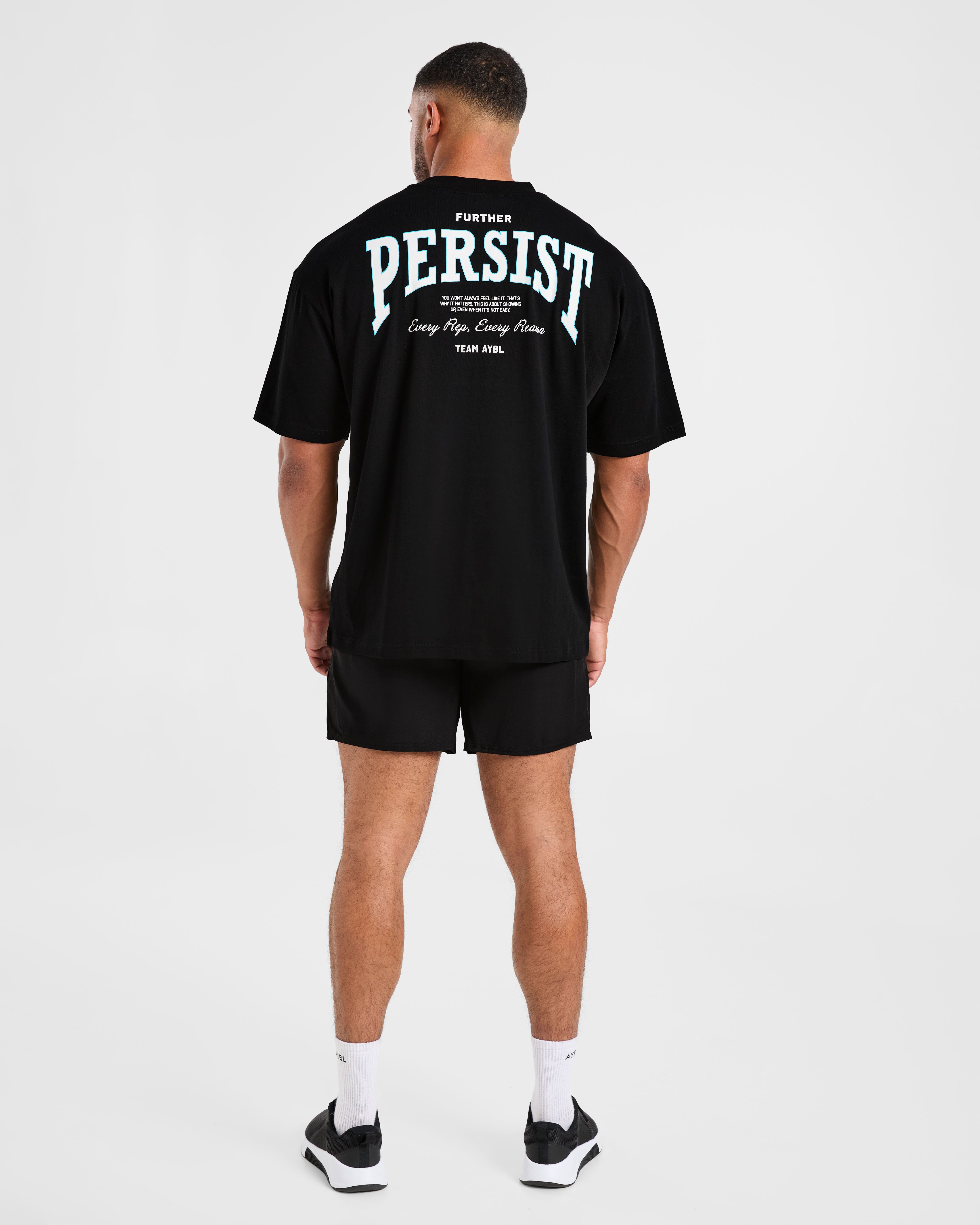 Cam Kissel x Persist Oversized T Shirt - Schwarz