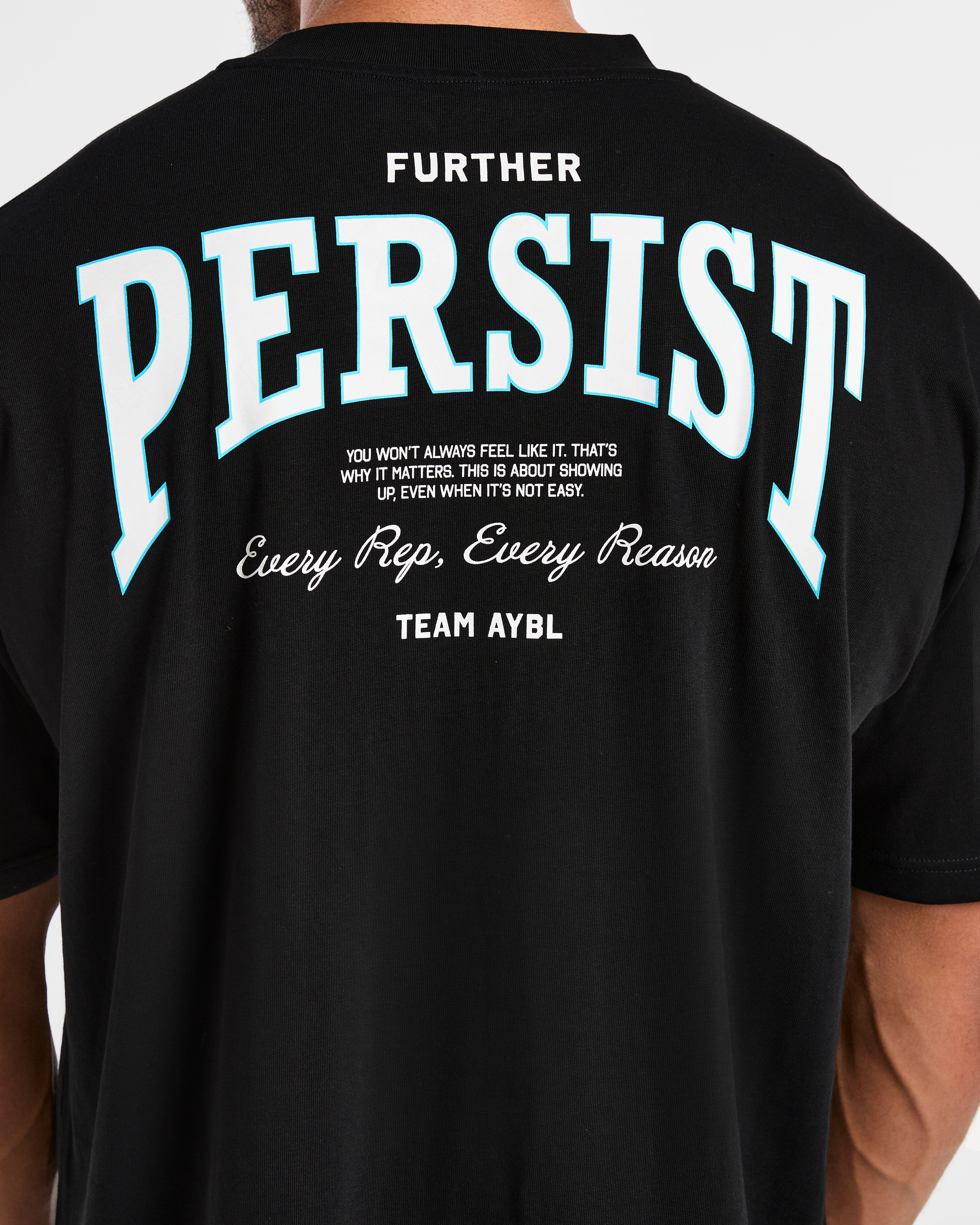 Cam Kissel x Persist Oversized T Shirt - Schwarz