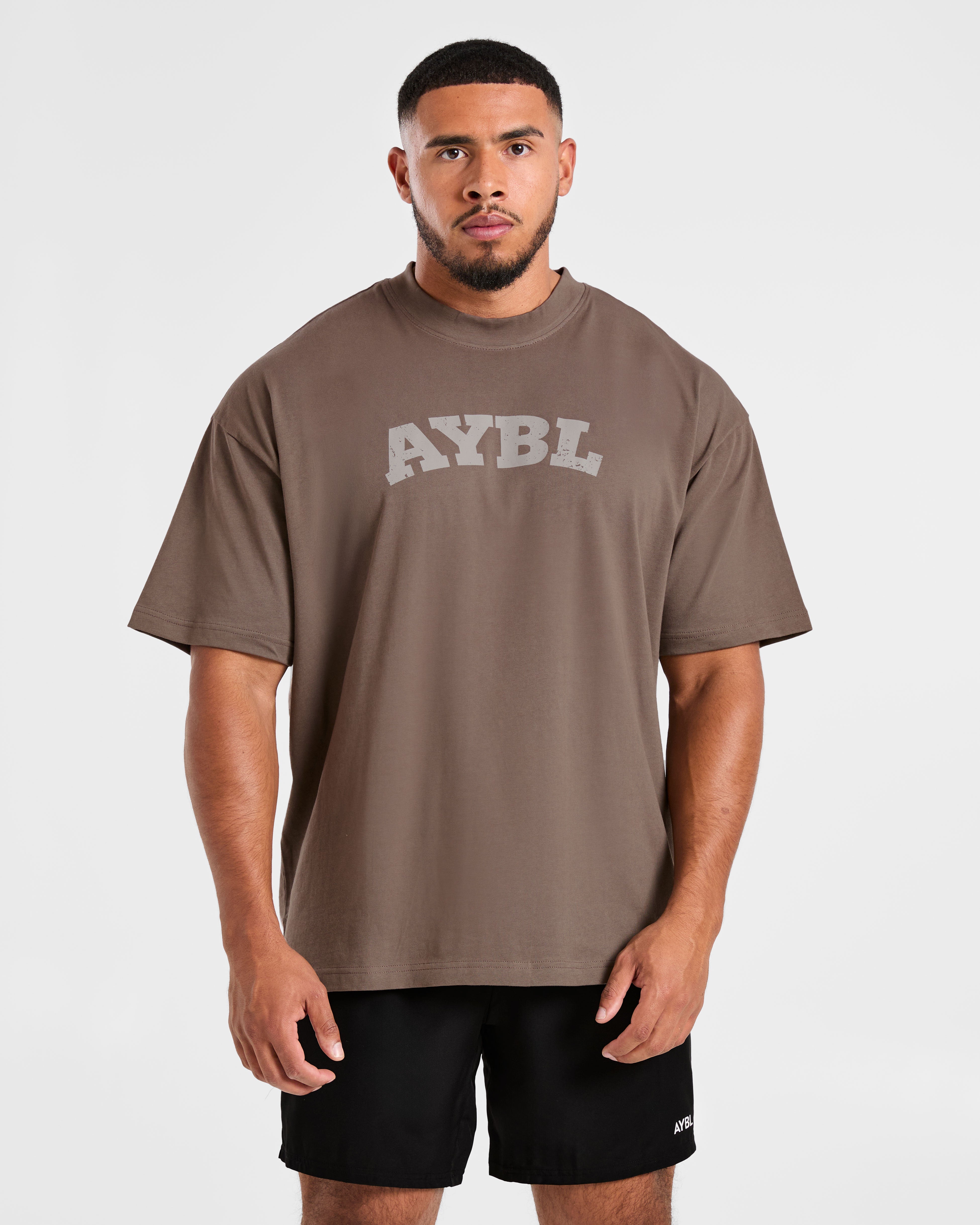 Elite Oversized T Shirt- Umber Braun
