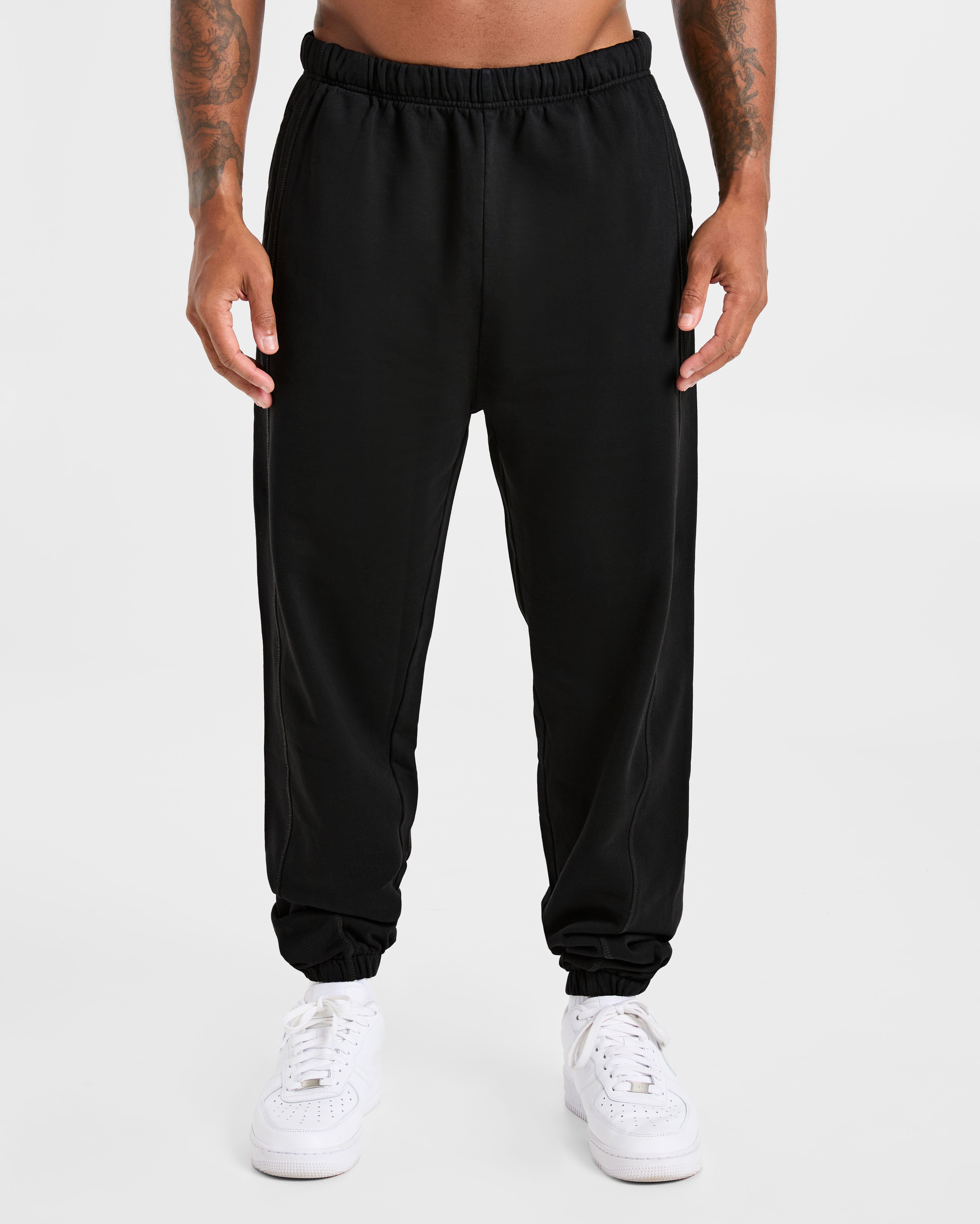 Lift Club Distressed Joggers - Schwarz/Charcoal