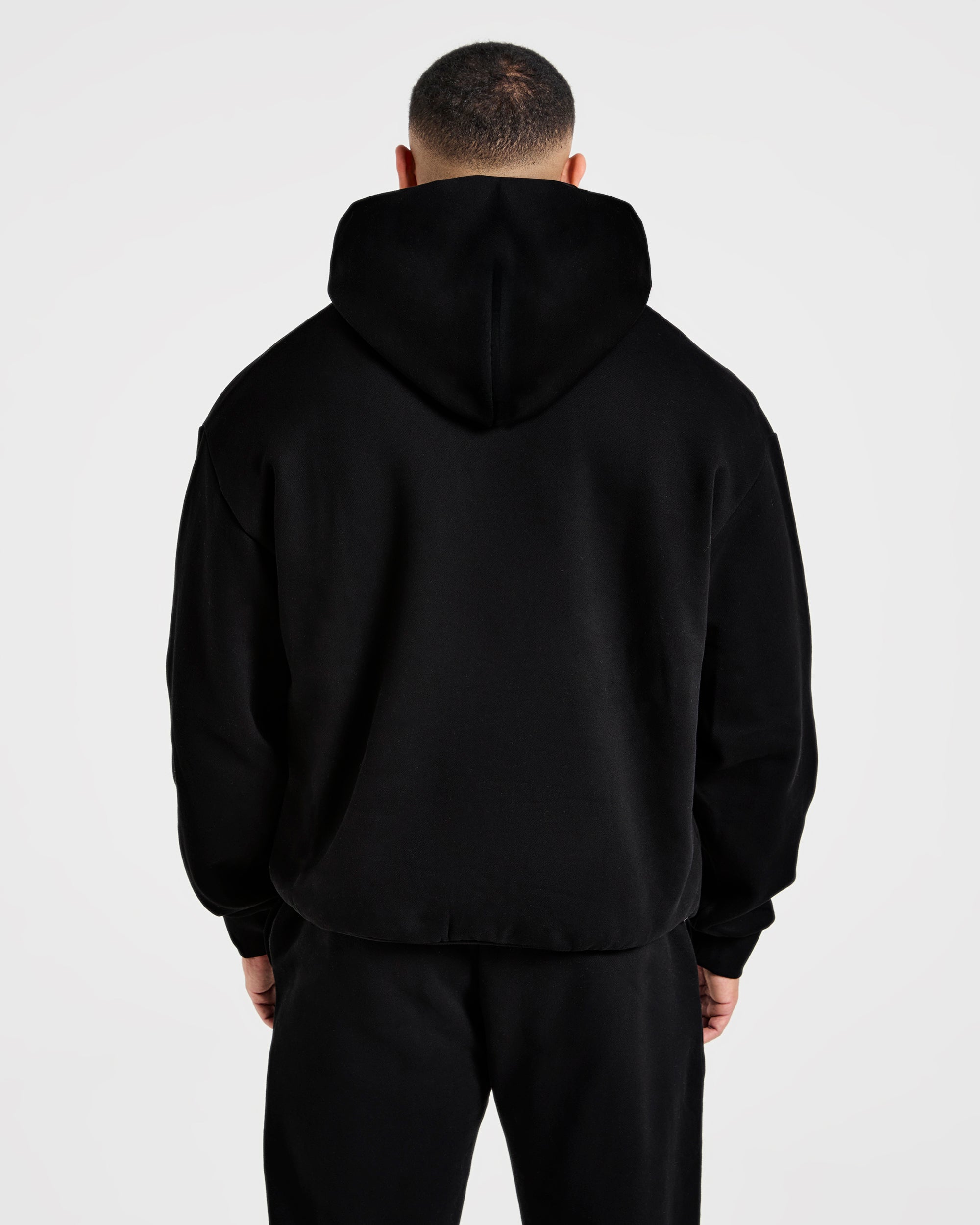 Essential Oversized Hoodie - Schwarz