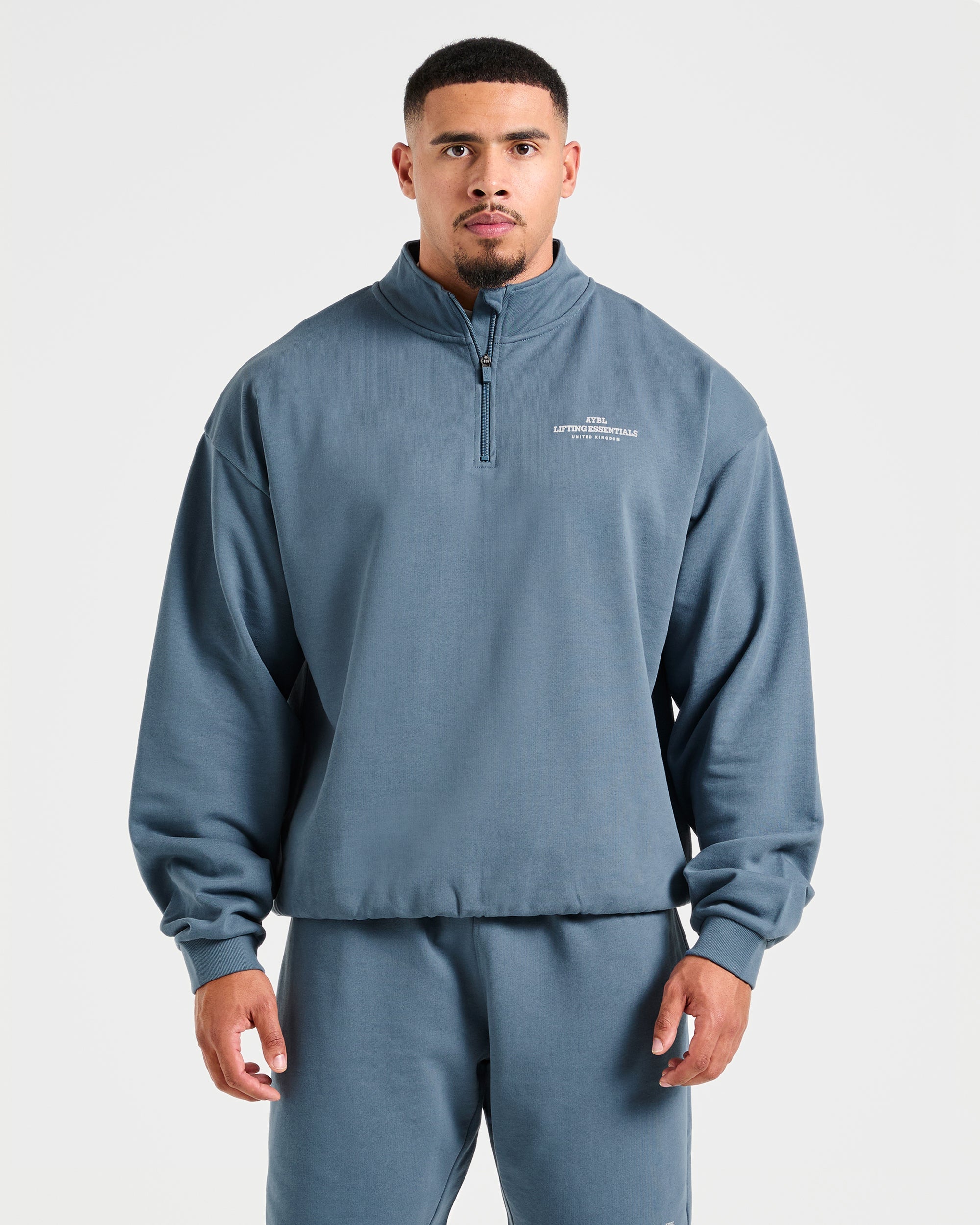 Apex Lifting Essentials 1/4 Zip Pullover - Titanium Blau