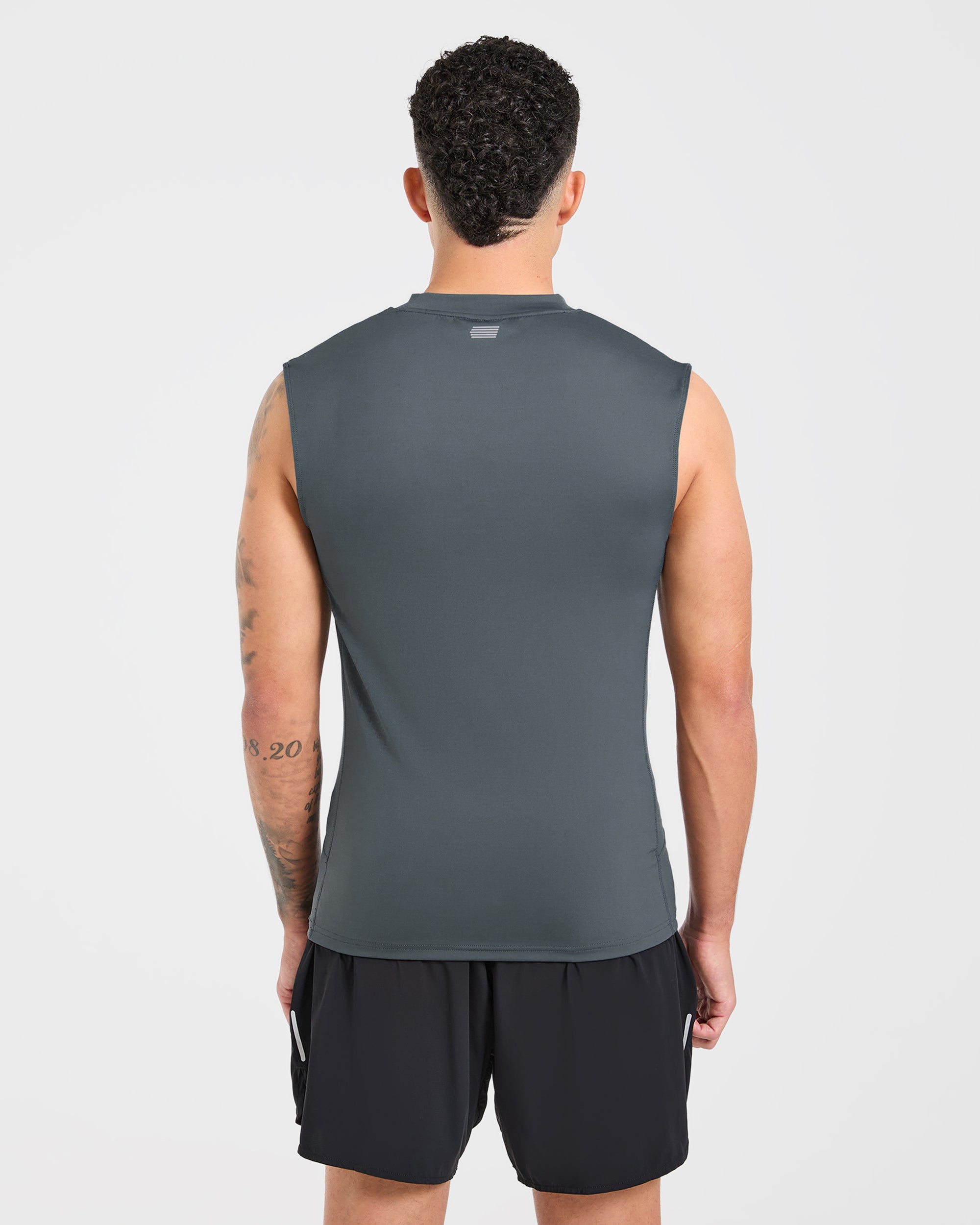 Run Slim Tank - Slate Blau