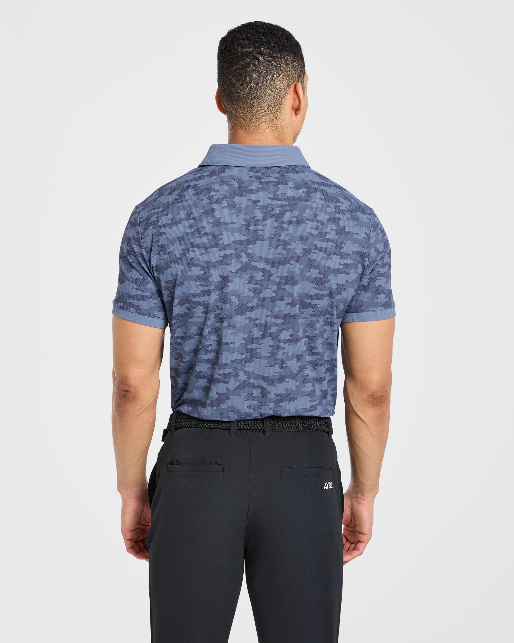 Precision Camo Polo - Blau
