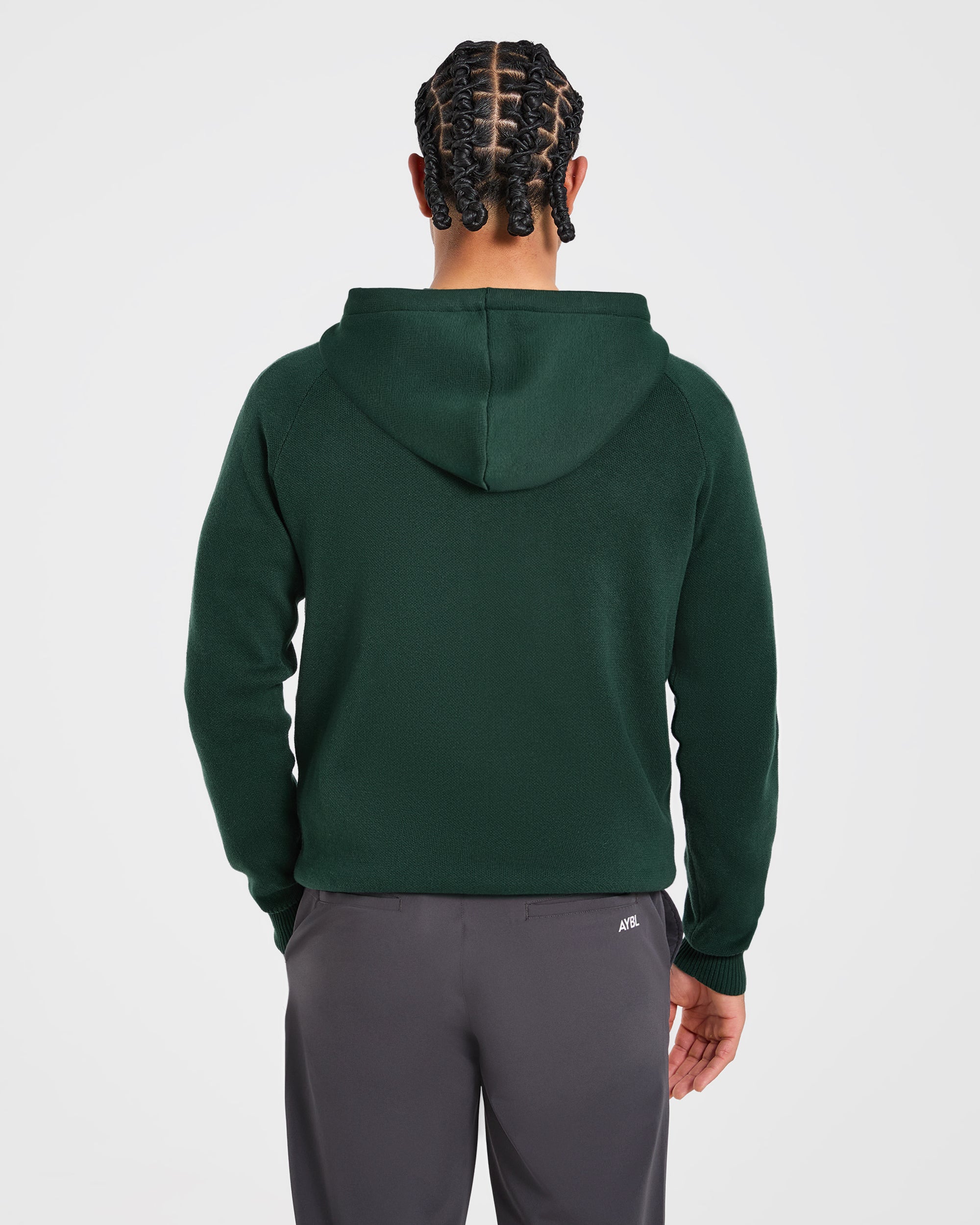Golf Club Knitted Hoodie - Pine Grün
