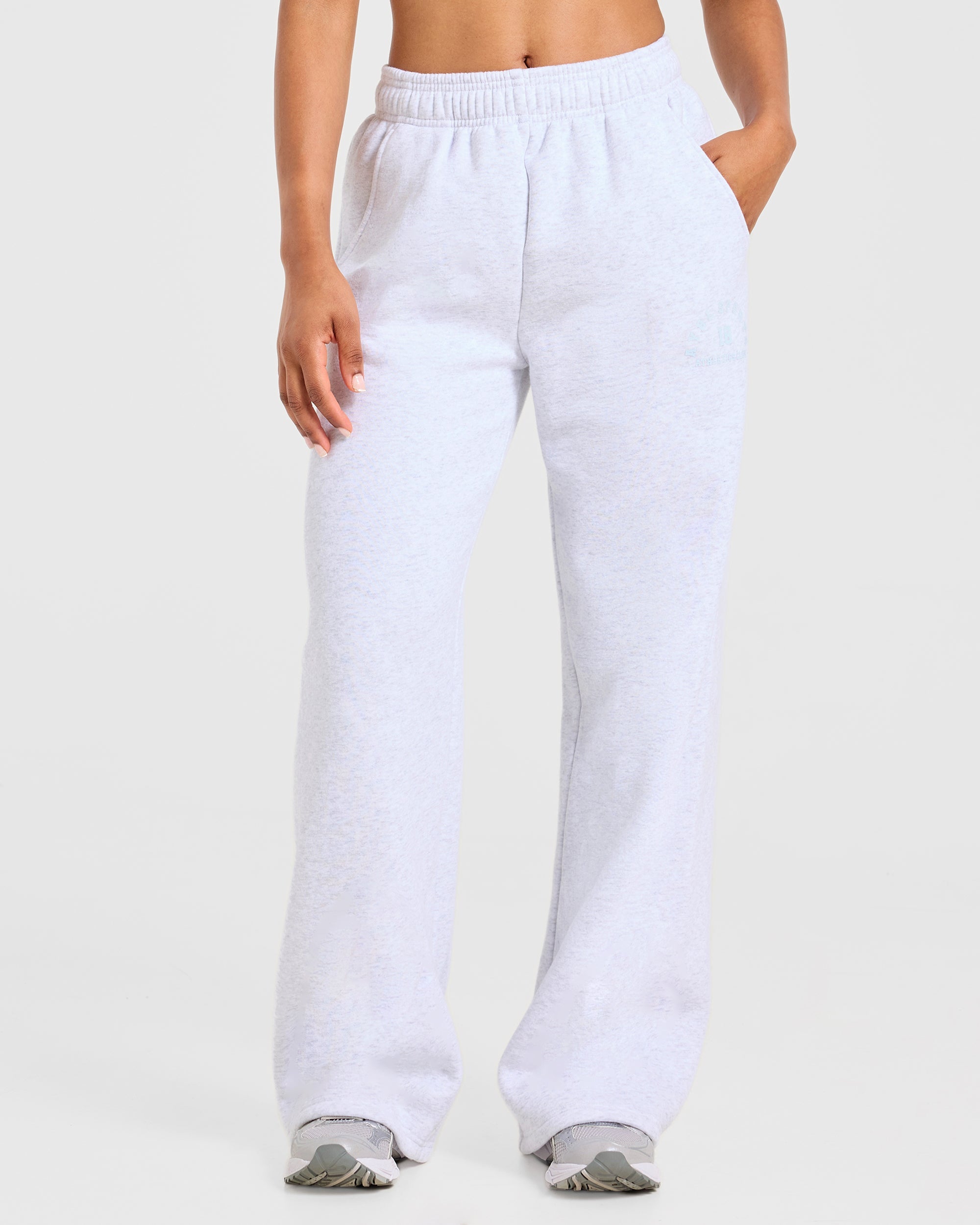 AYBL Sports 18 Oversized Straight Leg Joggers - Heather Grau