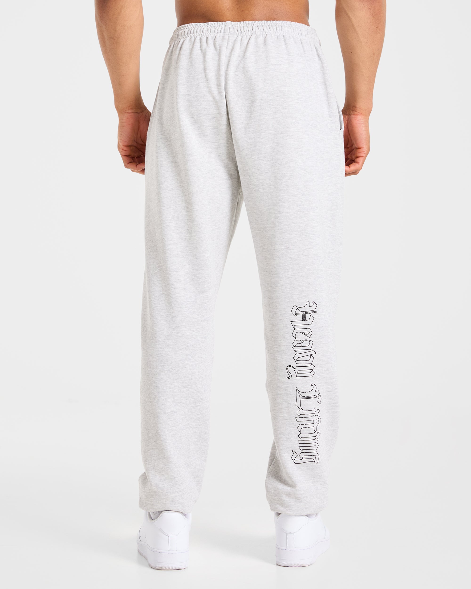 Heavy Lifting Gothic Oversized Joggers - Grau Marl